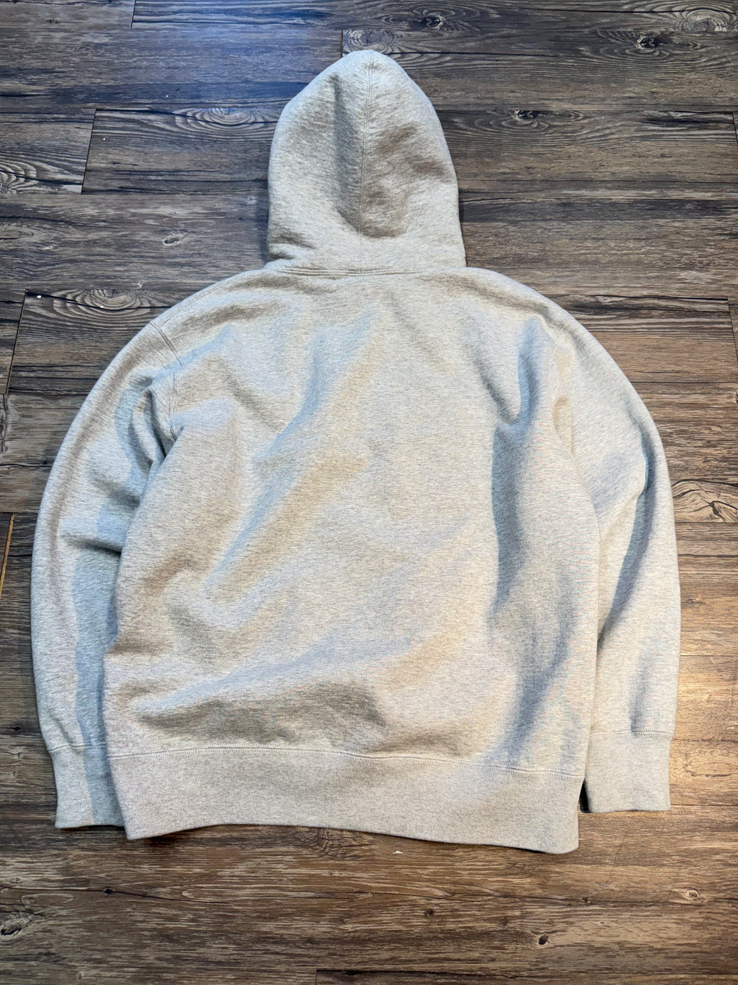 SUPREME LEOPARD TRIM LOGO HOODIE (M)