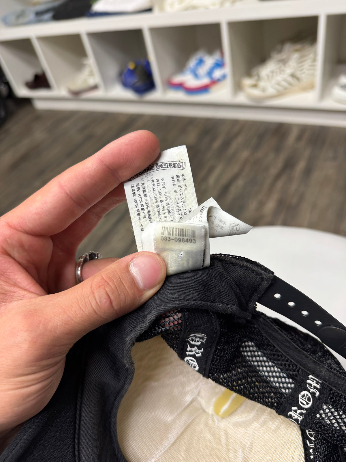 CHROME HEARTS RAINBOW MULTI CROSS TRUCKER HAT (OS)