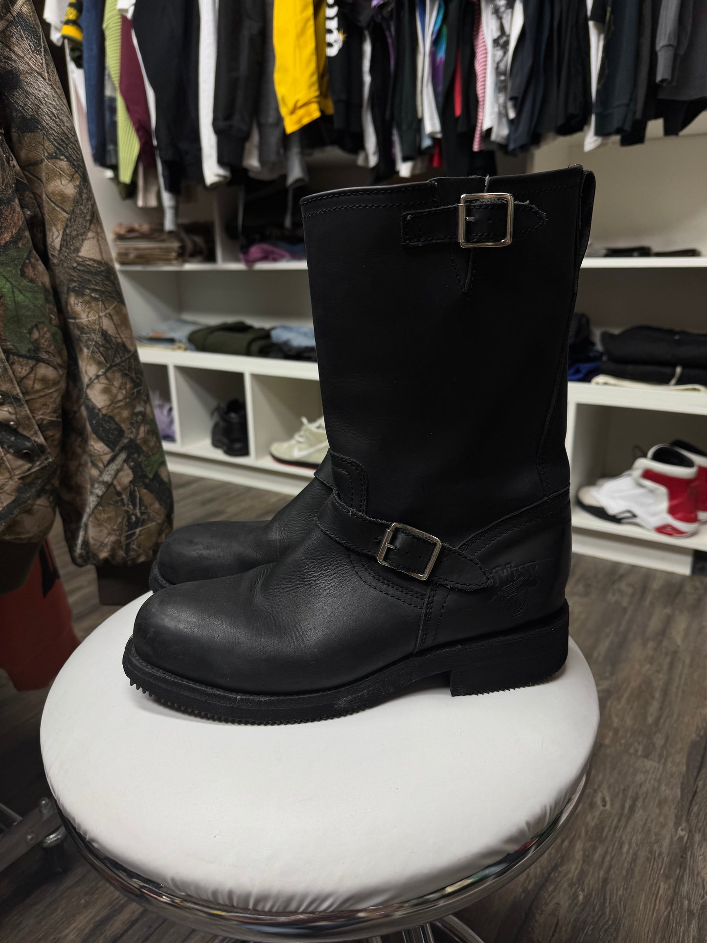 GO WEST GENUIN LEATHER ENGINEER BOOTS (9)