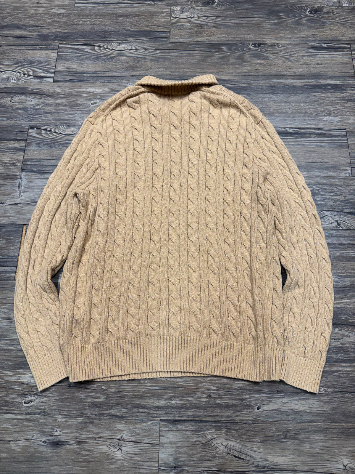 POLO RALPH LAUREN CABLE KNIT QUARTER-ZIP (XXL)