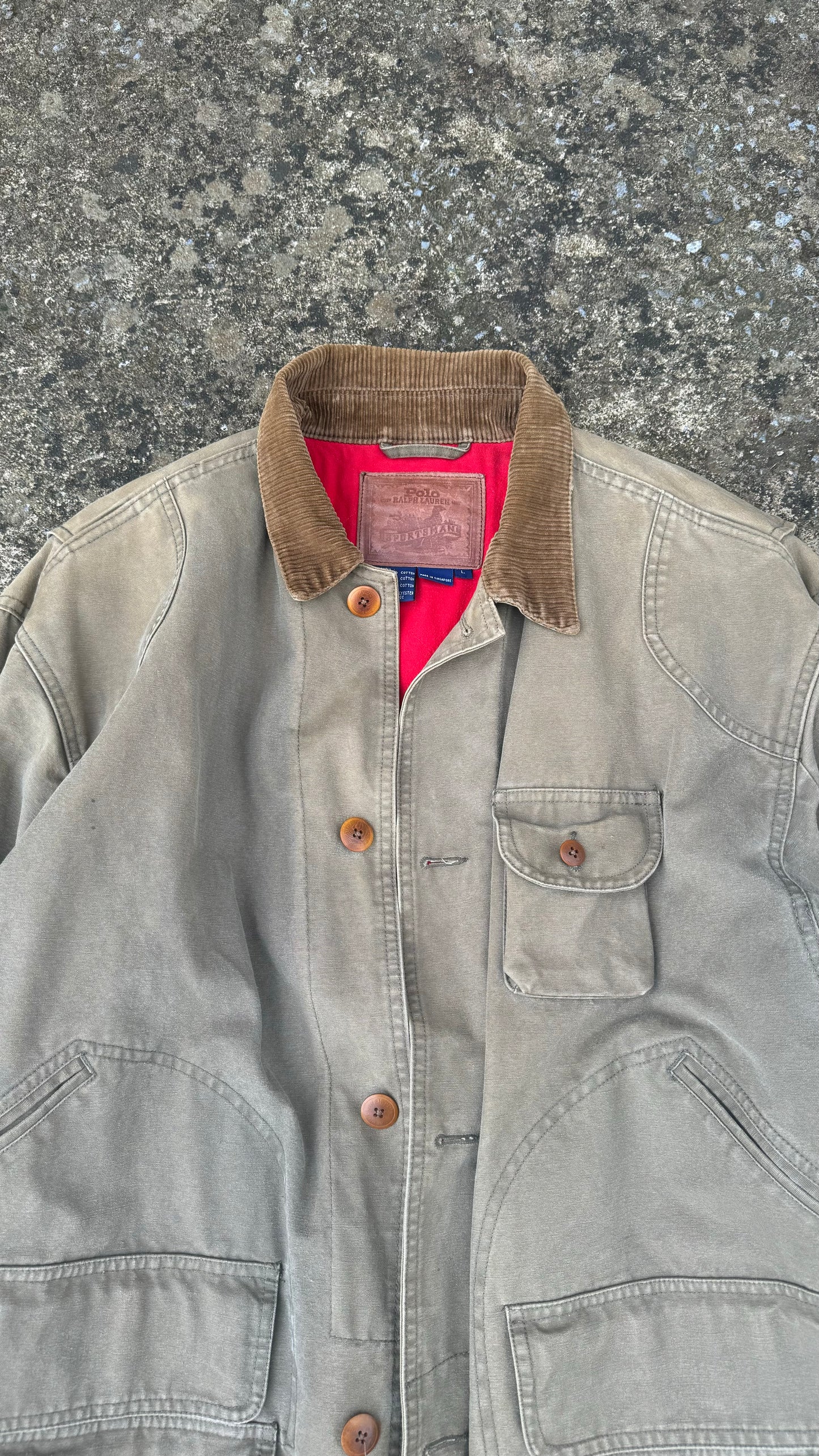90s RALPH LAUREN SHORE COAT (L)