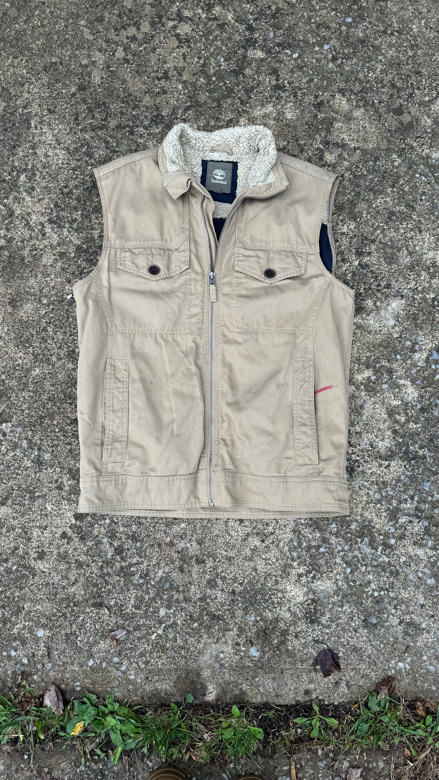 TIMBERLAND LINED FUR VEST (M)