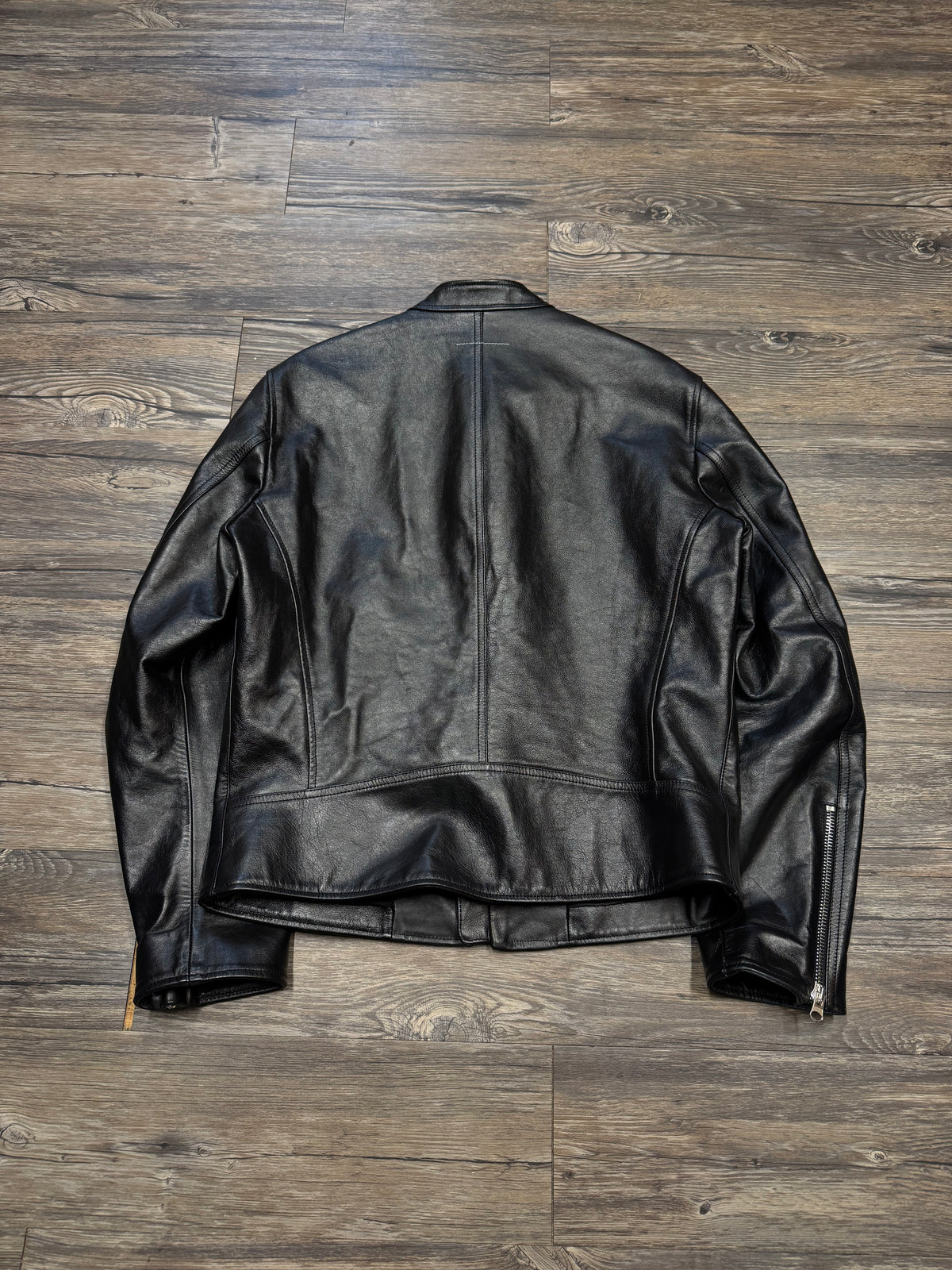 MAISON MARGIELA LEATHER TRIPLE ZIP JACKET (50)