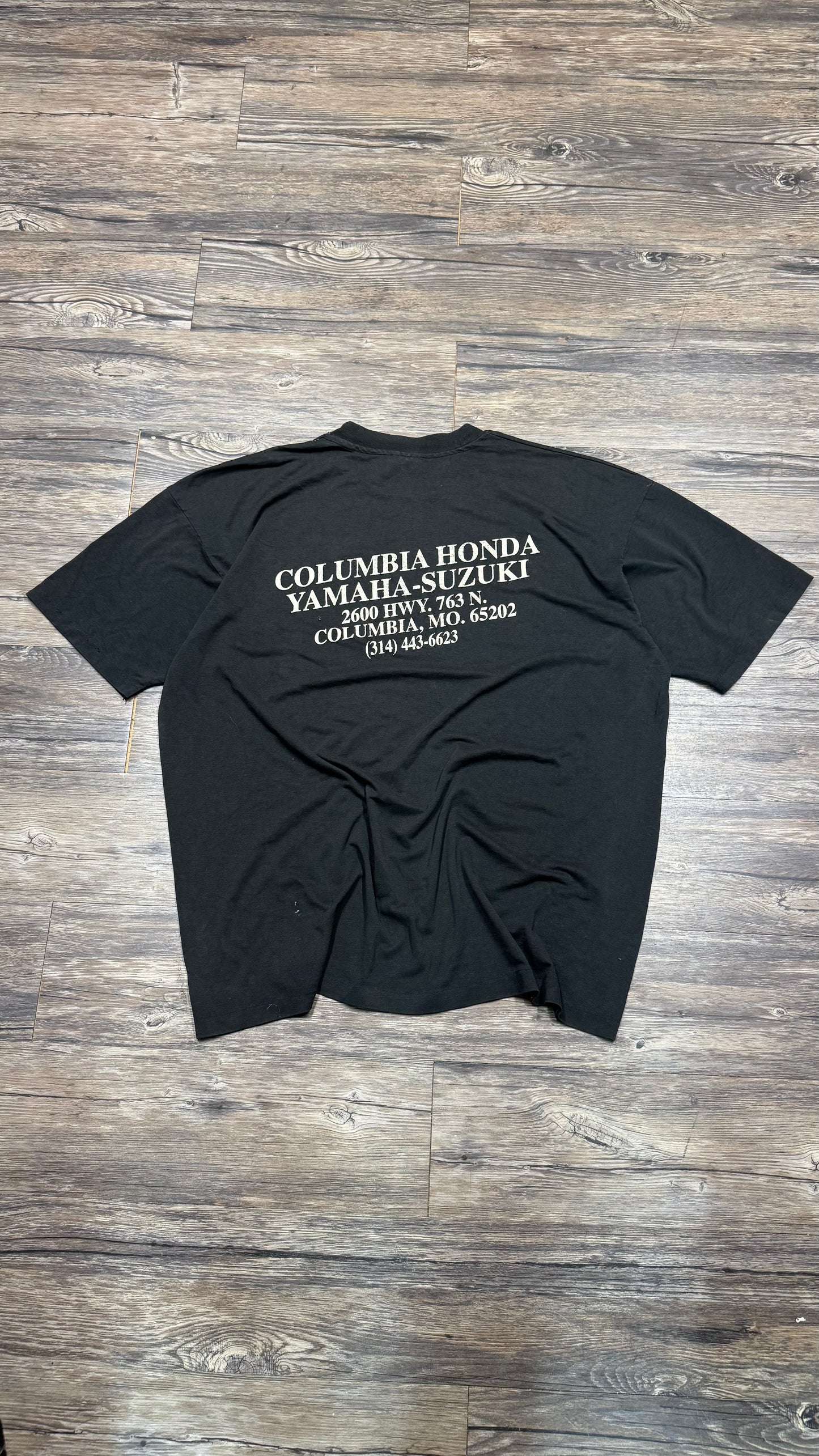 DISTRESSED COLUMBIA CYCLES TEE (XL)