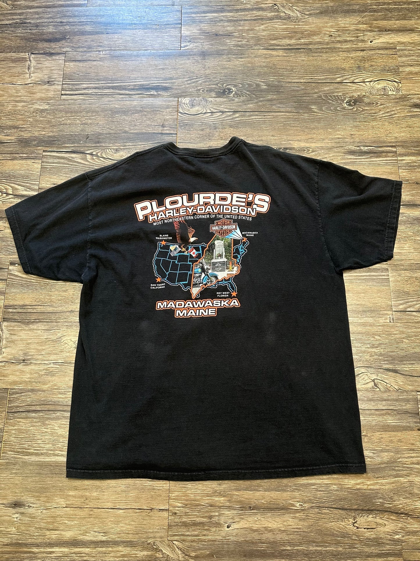 PLOURDES HARLEY DAVIDSON GRAPHIC T-SHIRT (2XL)