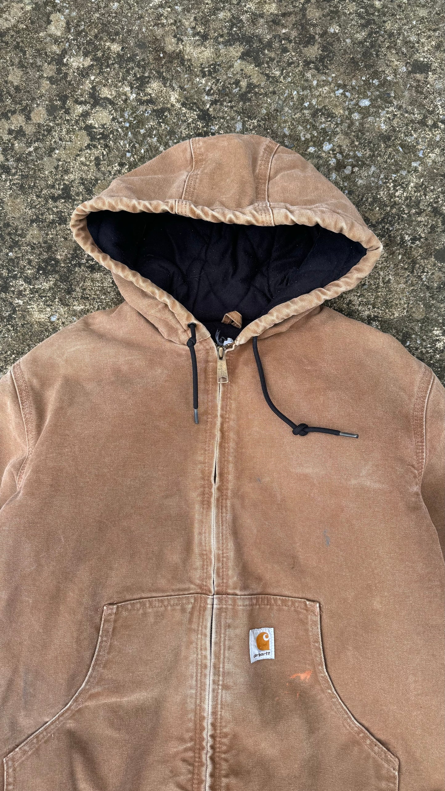 CARHARTT FADED ZIP UP JACKET (M)