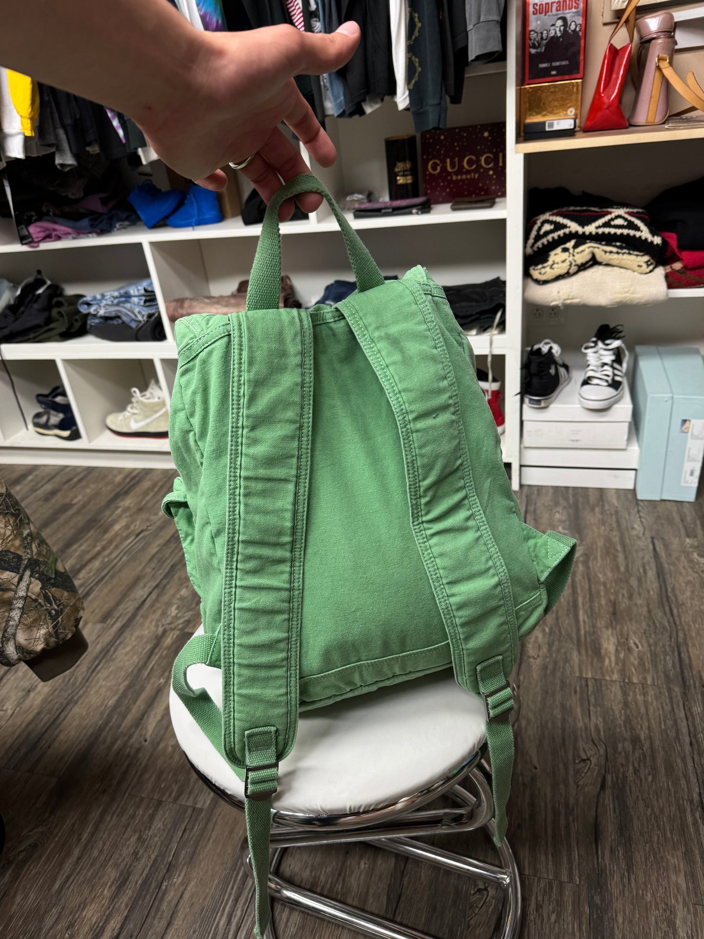 POLO RALPH LAUREN FLAP TOP CANVAS BACKPACK (OS)