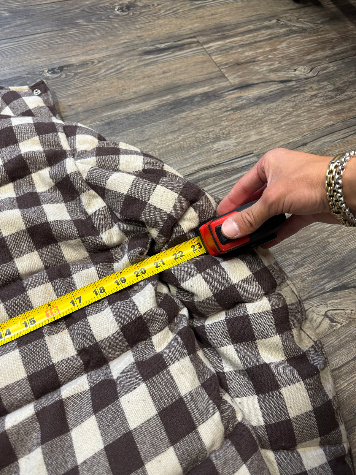 MONCLER X VISVIM BOROSIRI PLAID PUFFER JACKET (M)