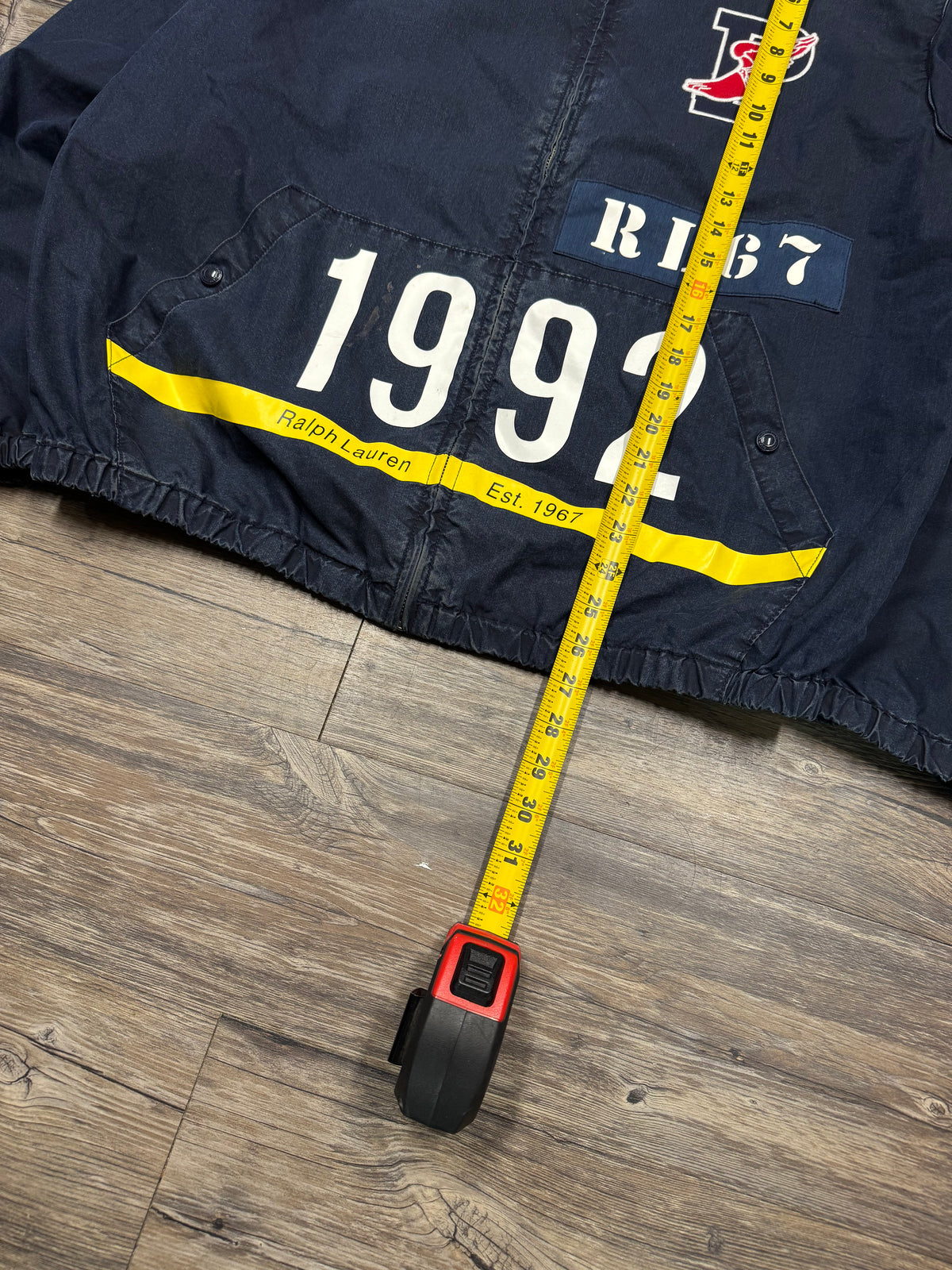 POLO RALPH LAUREN INDIGO STADIUM 1992 DENIM JACKET (L)
