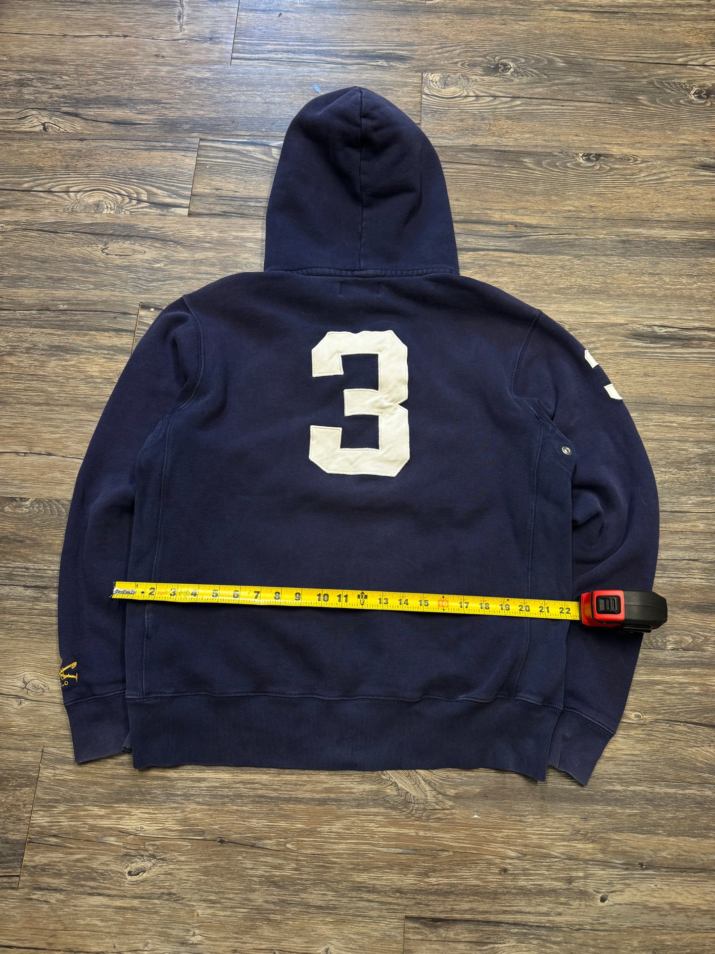 POLO RALPH LAUREN LXVII HENLEY HOODIE (L)