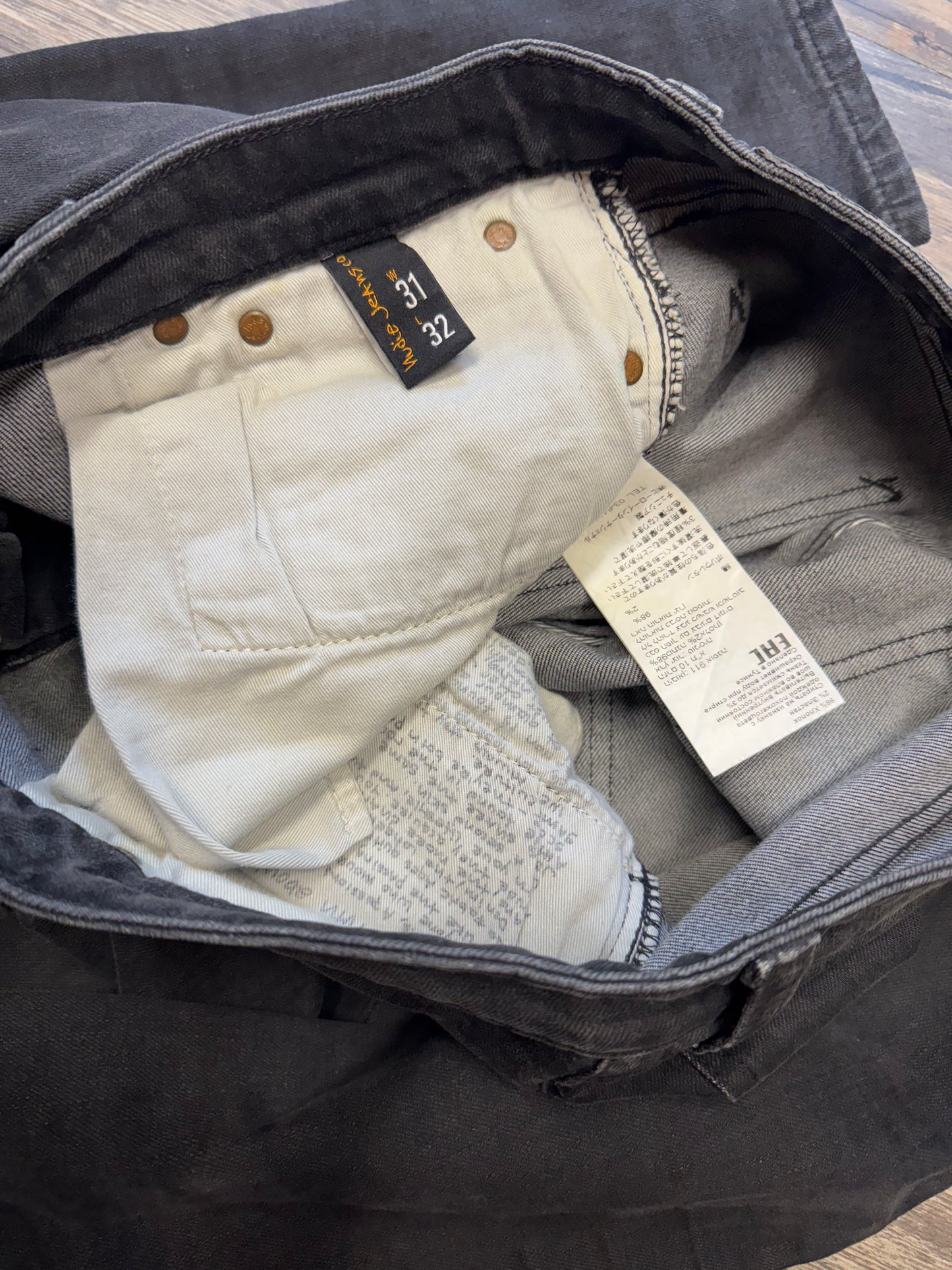 BLACK NUDIE SKINNY JEANS (31)