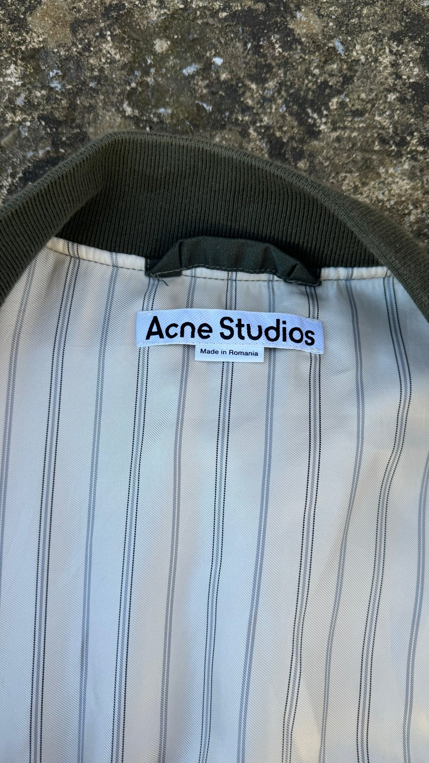 ACNE STUDIOS PLAID BOMBER JACKET (M)