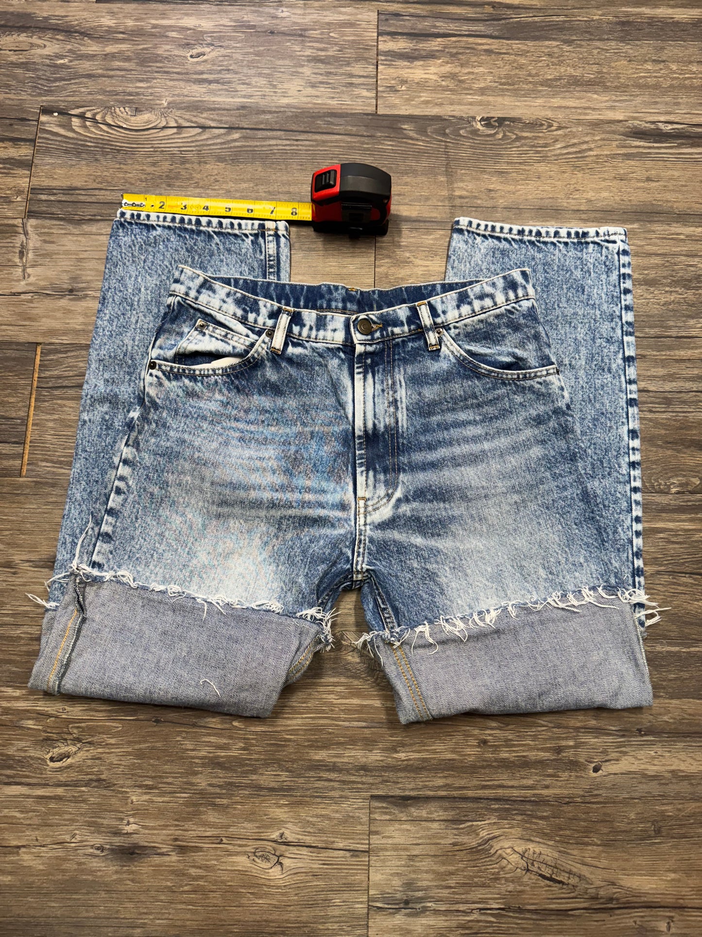 MAISON MARGIELA ACID WASH SPLICED JEANS (31)