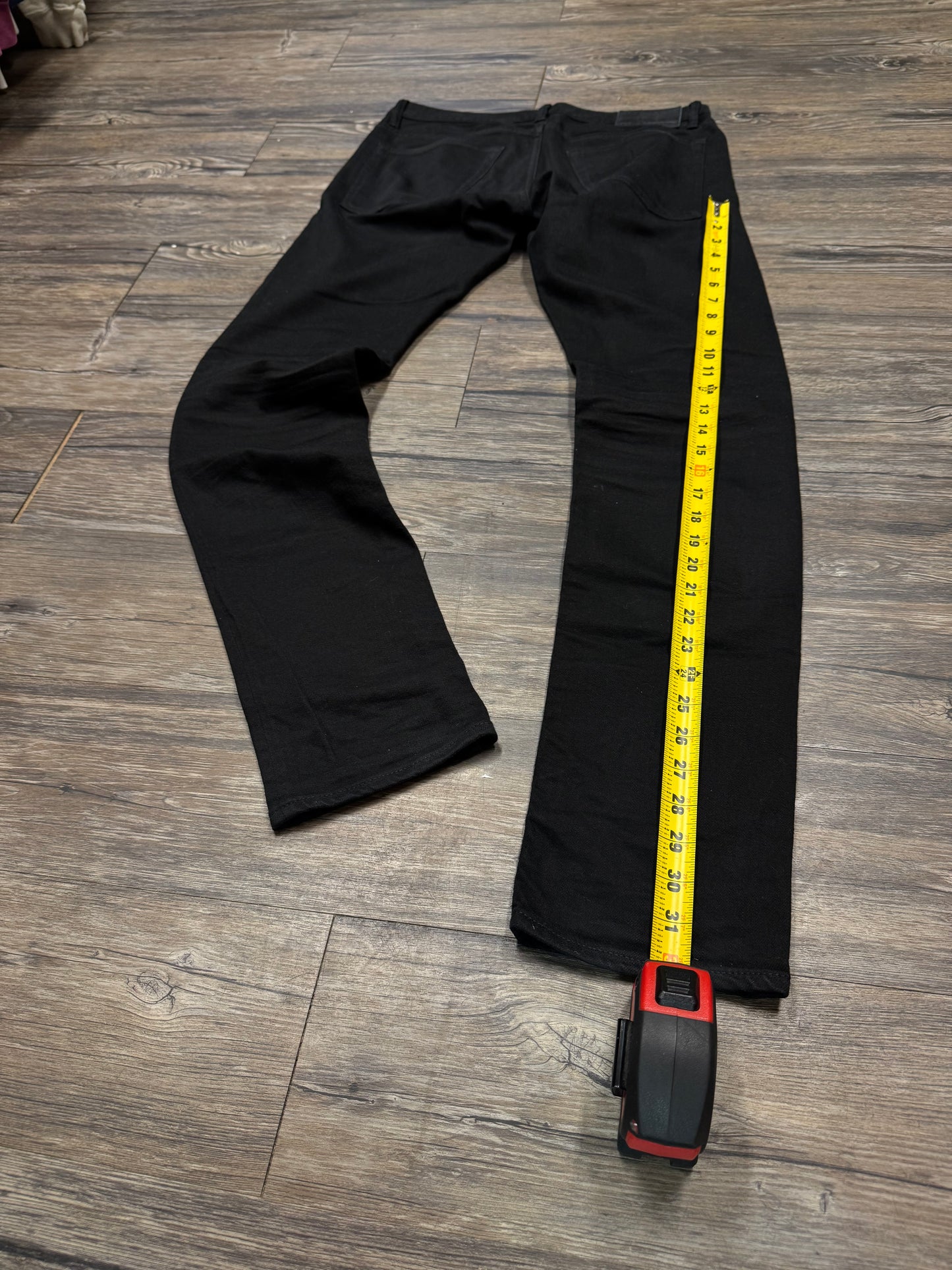 HYSTERIC GLAMOUR BLACKED OUT SLIM FIT STUDDED JEANS (32)