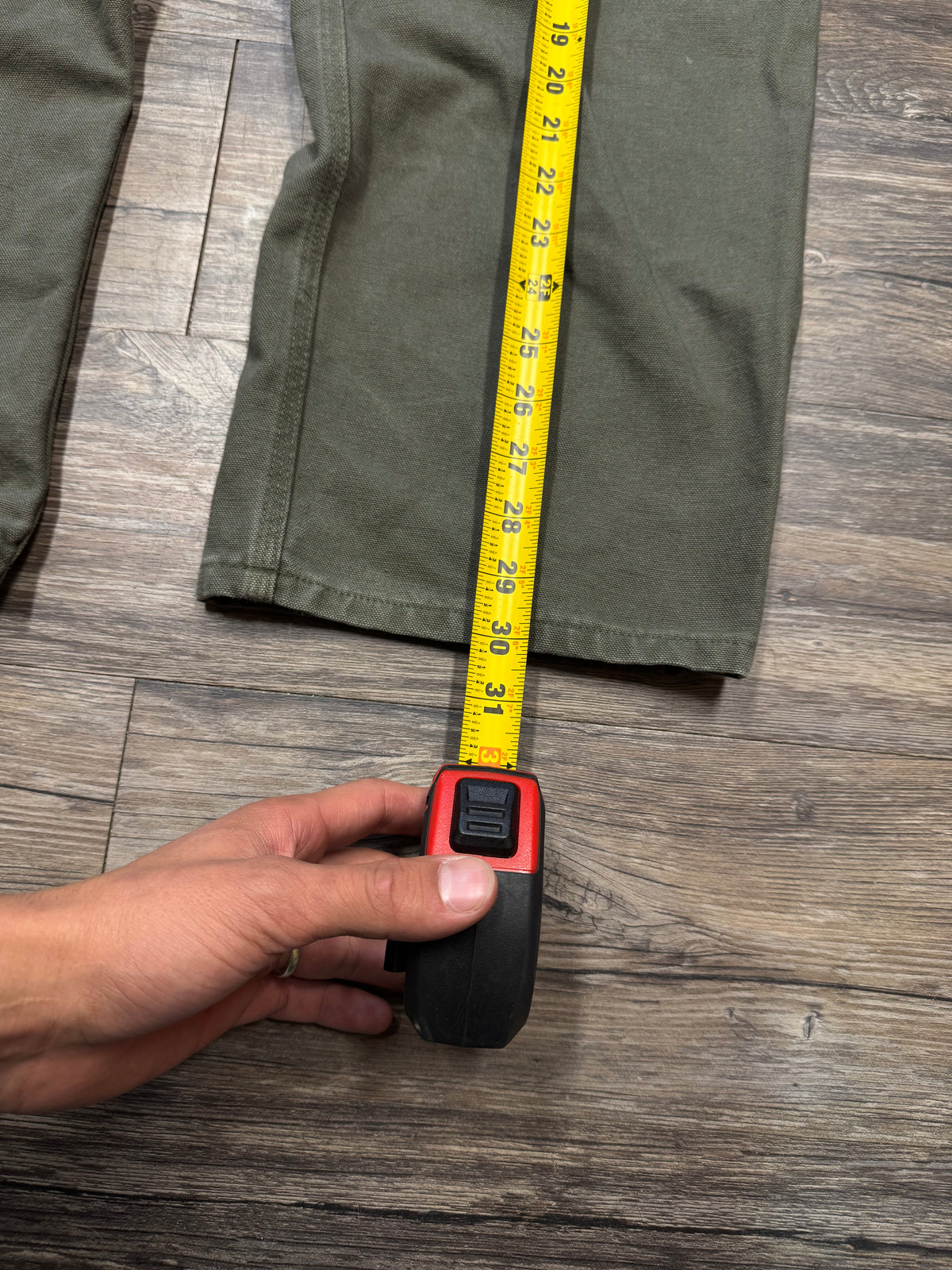 CARHARTT OLIVE GREEN DOUBLE KNEES (32)