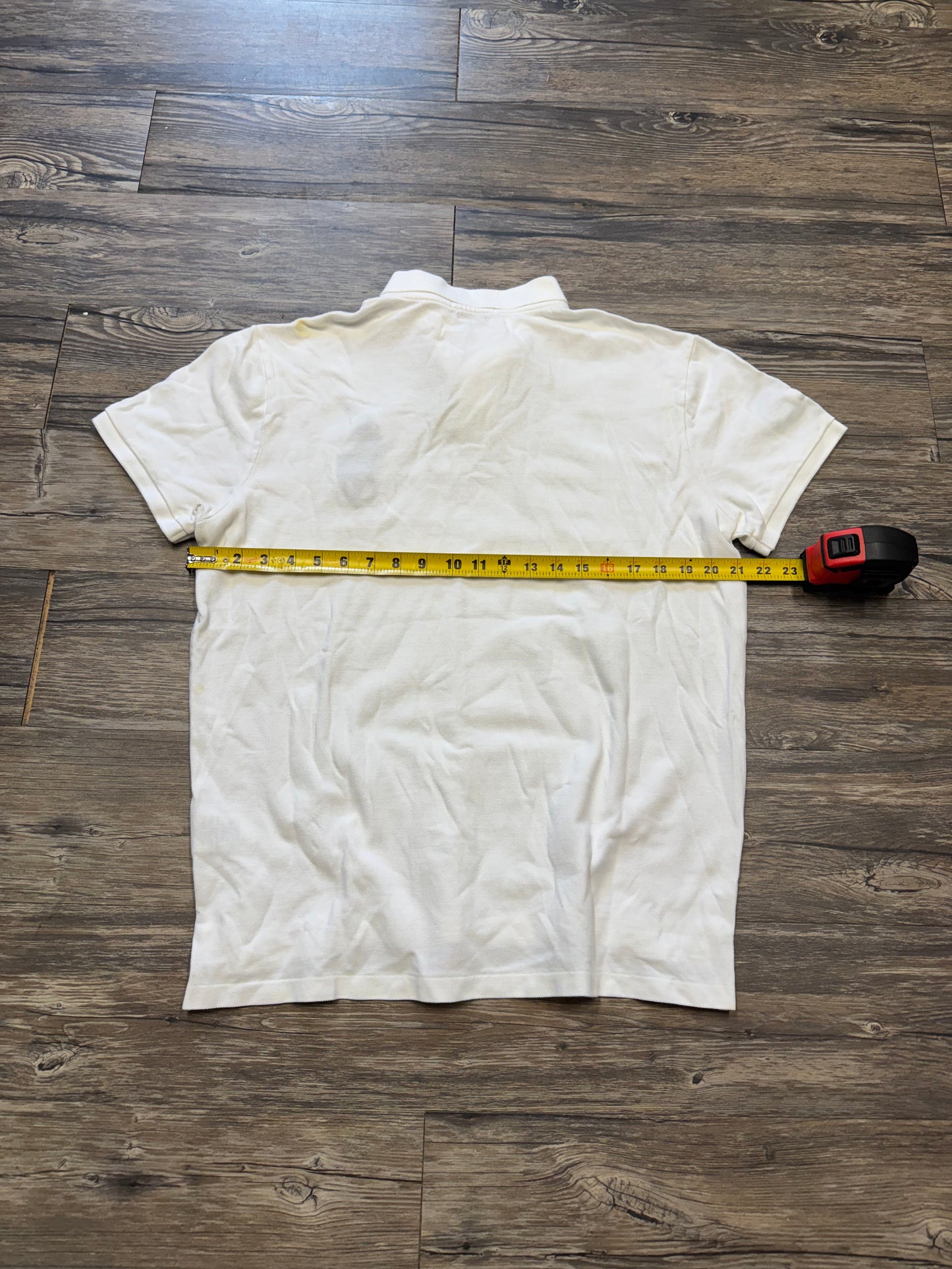 POLO RALPH LAUREN BIG PONY SLIMFIT WHITE T-SHIRT (XL) L