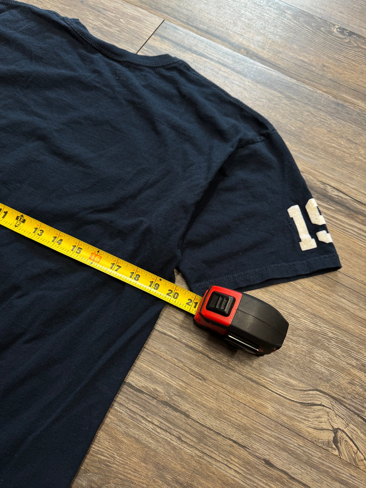 STUSSY BIG S VELOUR LOGO T- SHIRT (L)