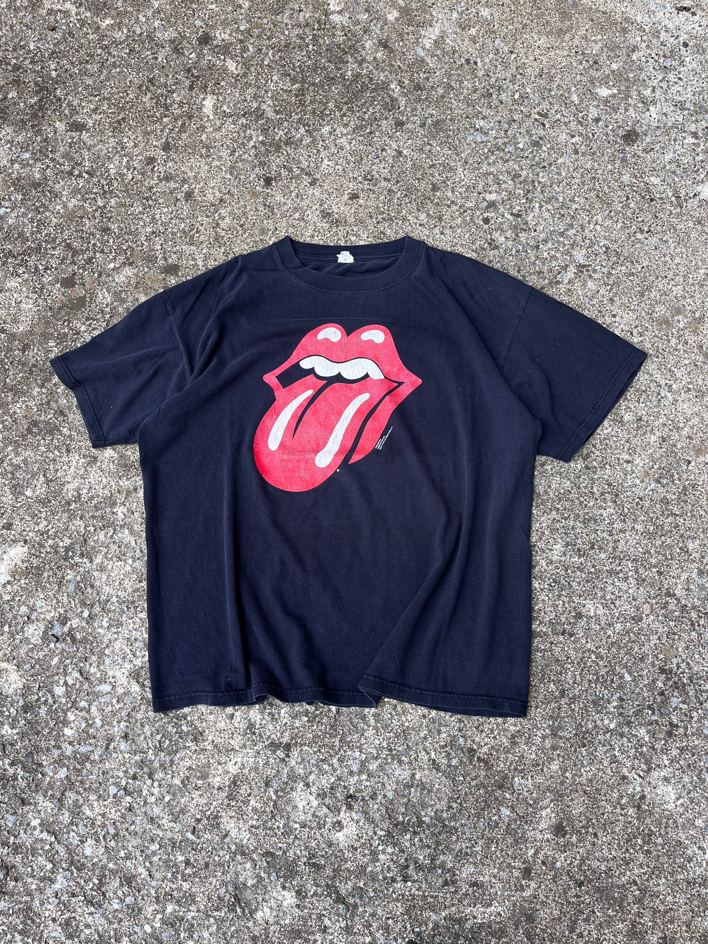 VINTAGE ROLLING STONES LIPS TEE (L)