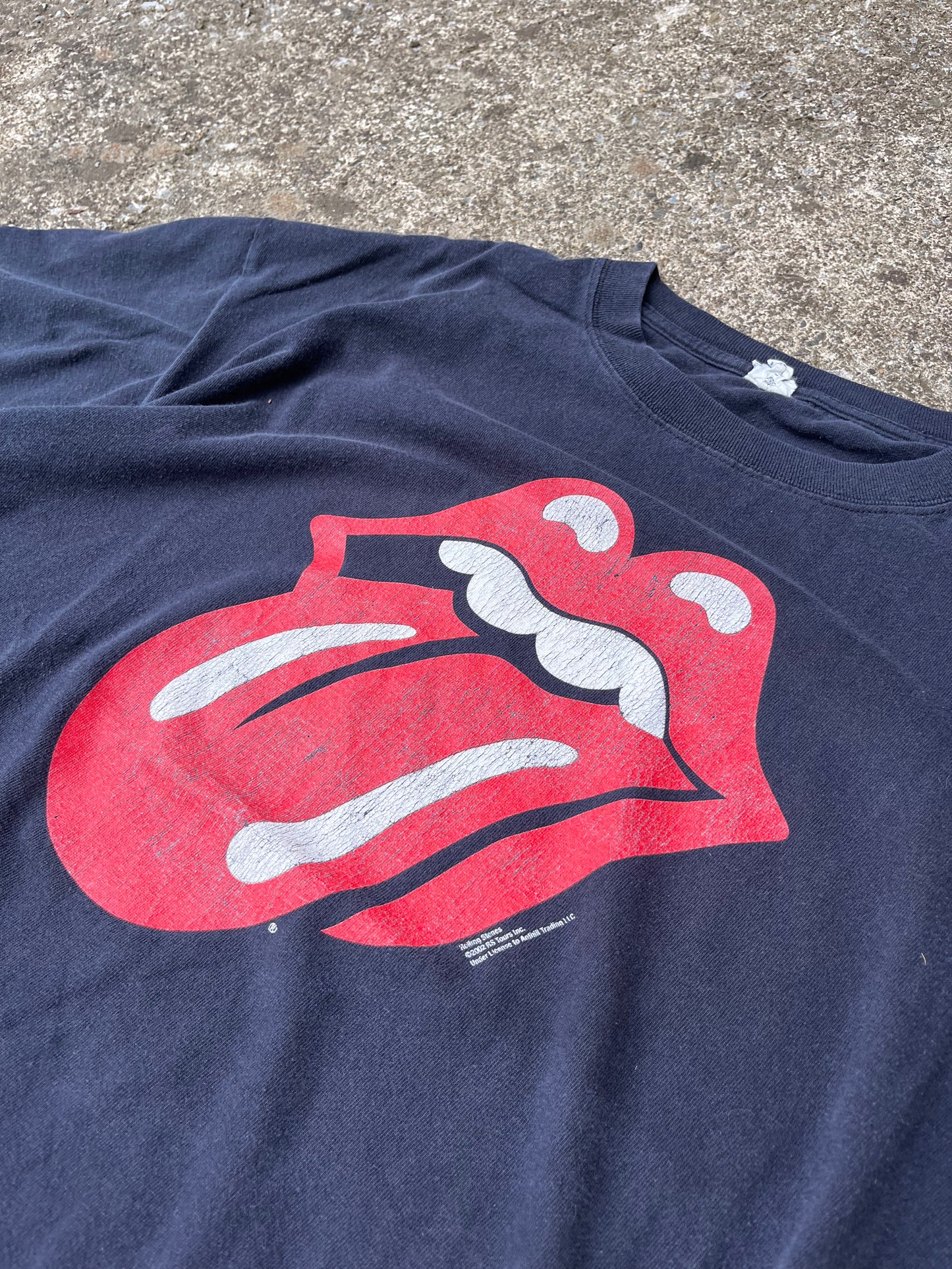 VINTAGE ROLLING STONES LIPS TEE (L)