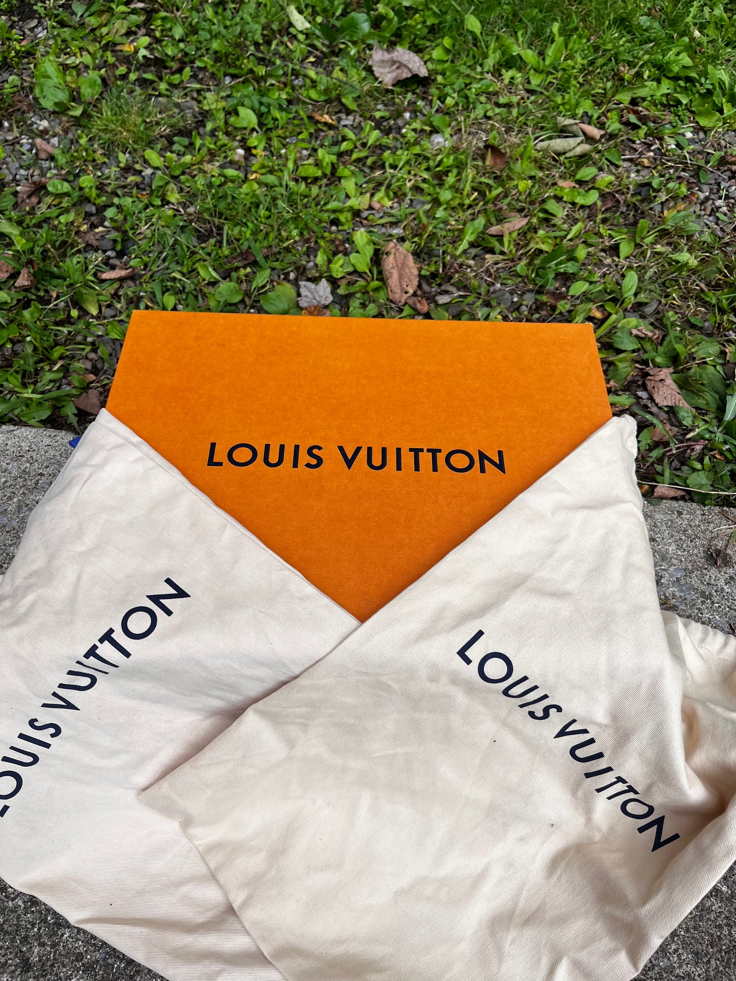 LOUIS VUITTON WHITE TRAINERS (10.5)