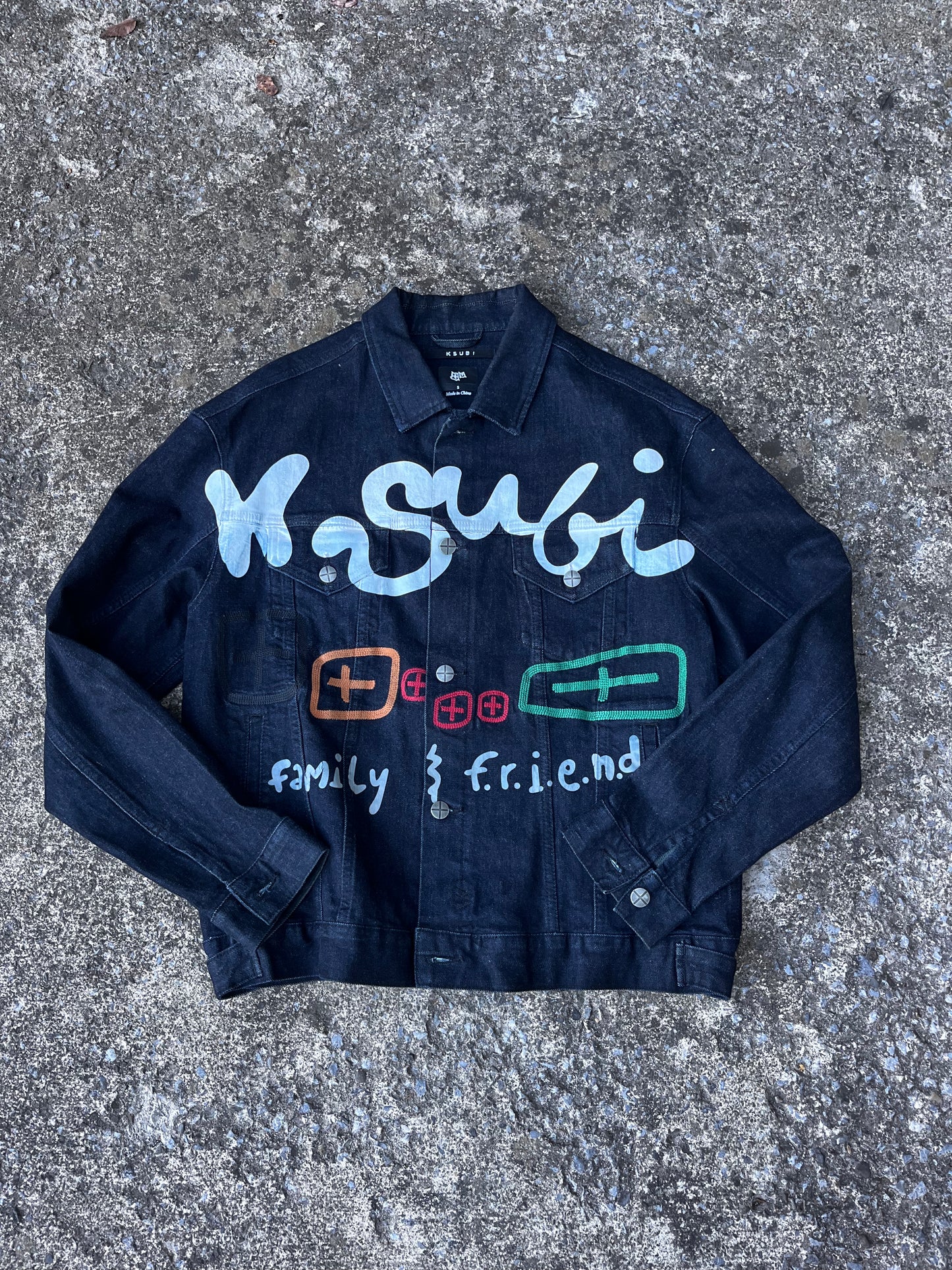 FRIENDS AND FAMILY KSUBI PAINTED JACKET (S)