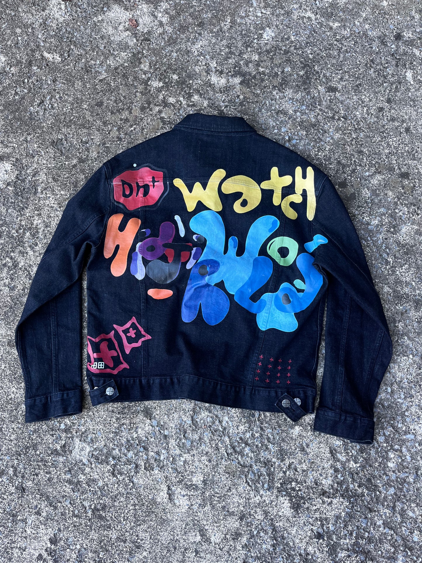 FRIENDS AND FAMILY KSUBI PAINTED JACKET (S)