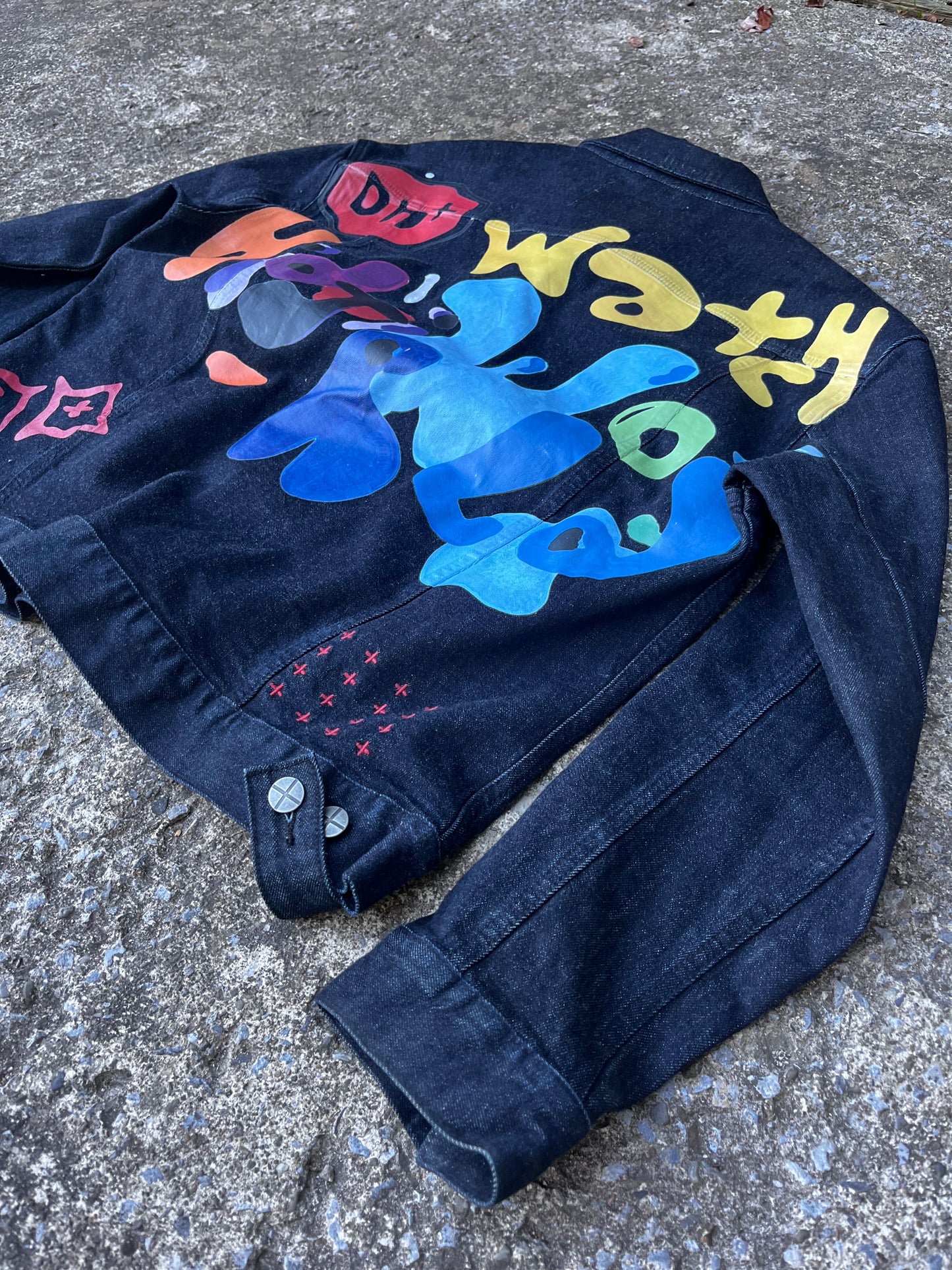 FRIENDS AND FAMILY KSUBI PAINTED JACKET (S)