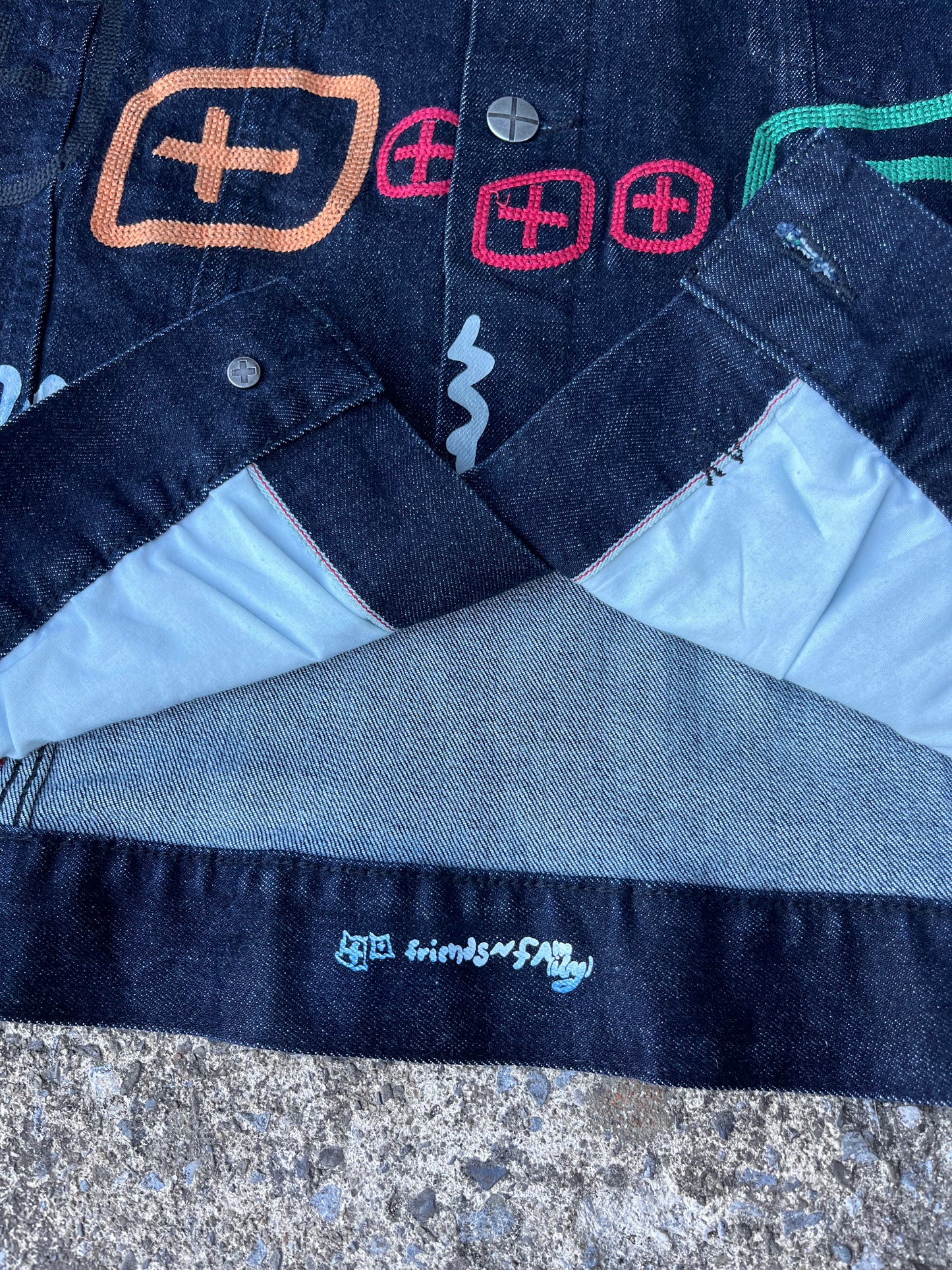 FRIENDS AND FAMILY KSUBI PAINTED JACKET (S)