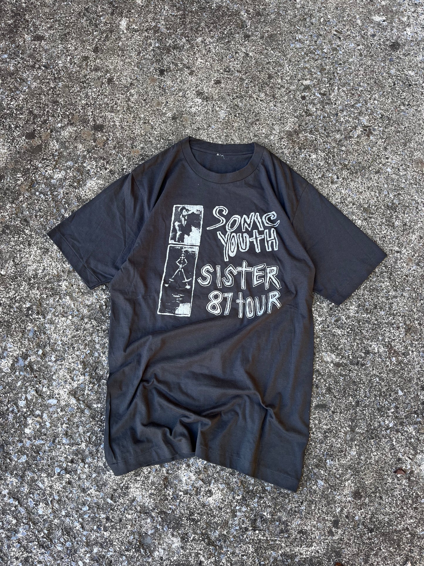 VINTAGE 1987 SONIC YOUTH SISTER TOUR TEE (M)