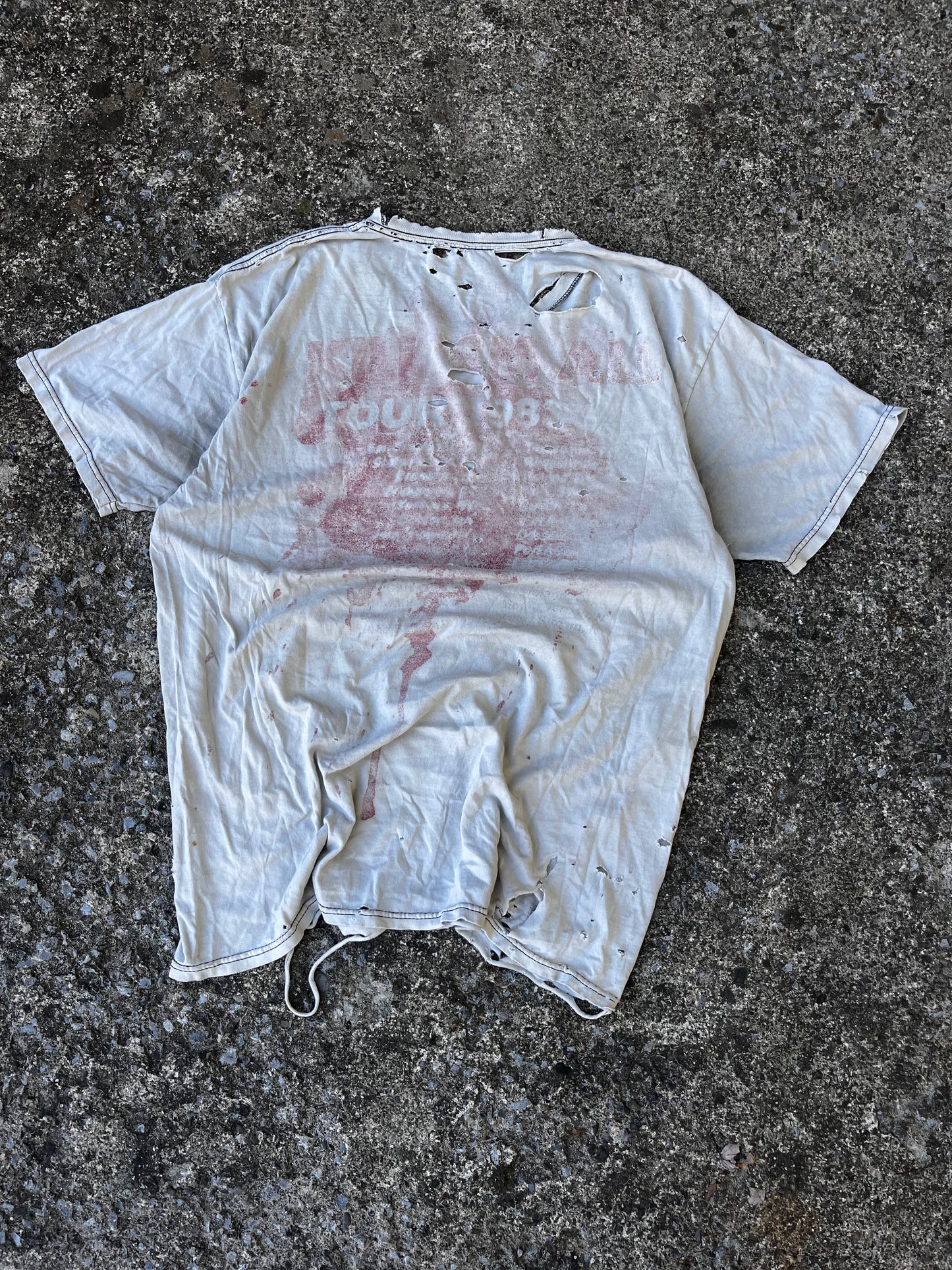 VINTAGE THRASHED METALLICA BAND TEE (XL)