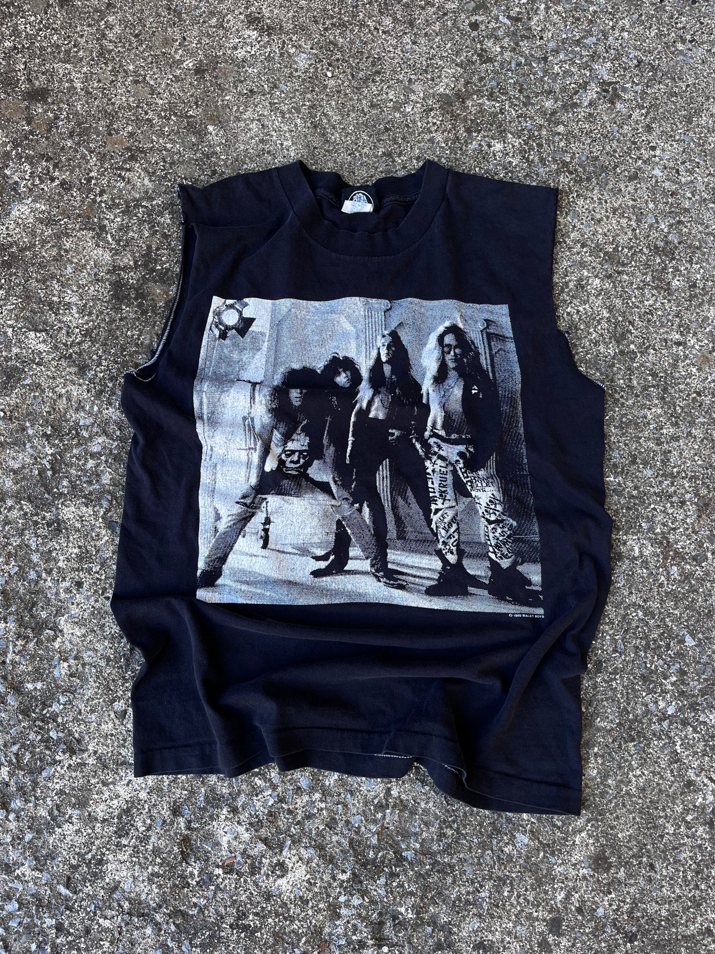 VINTAGE BULLET BOYS TOUR CUTOFF TEE (L)