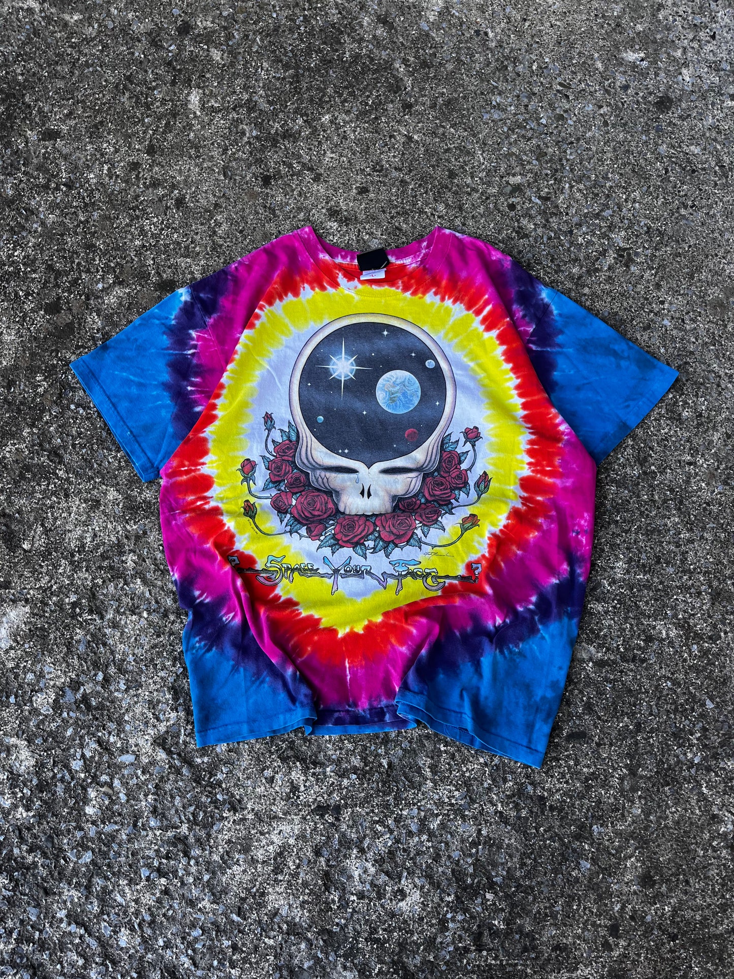 VINTAGE GRATEFUL DEAD LIQUID BLUE TEE (L)