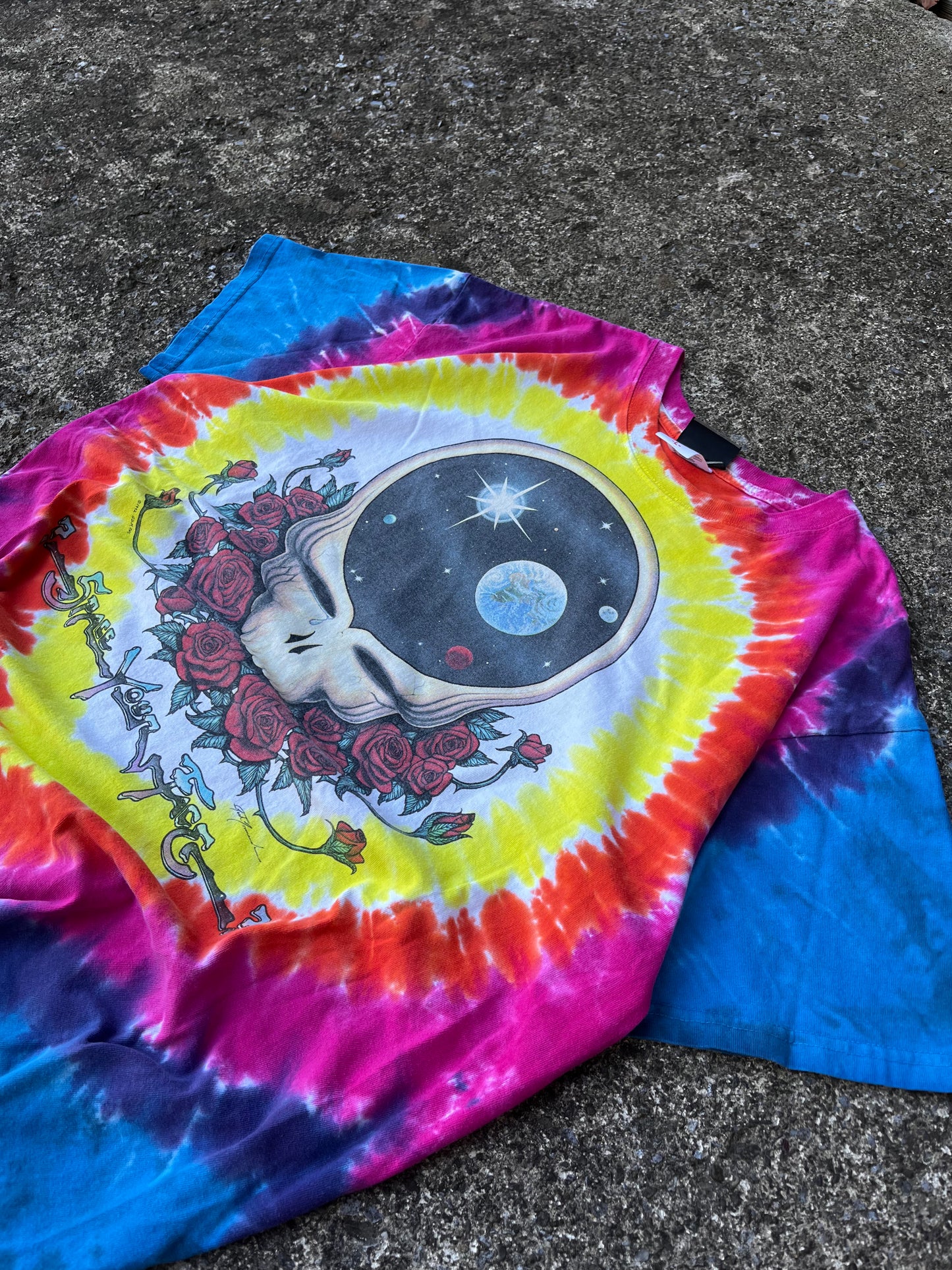 VINTAGE GRATEFUL DEAD LIQUID BLUE TEE (L)