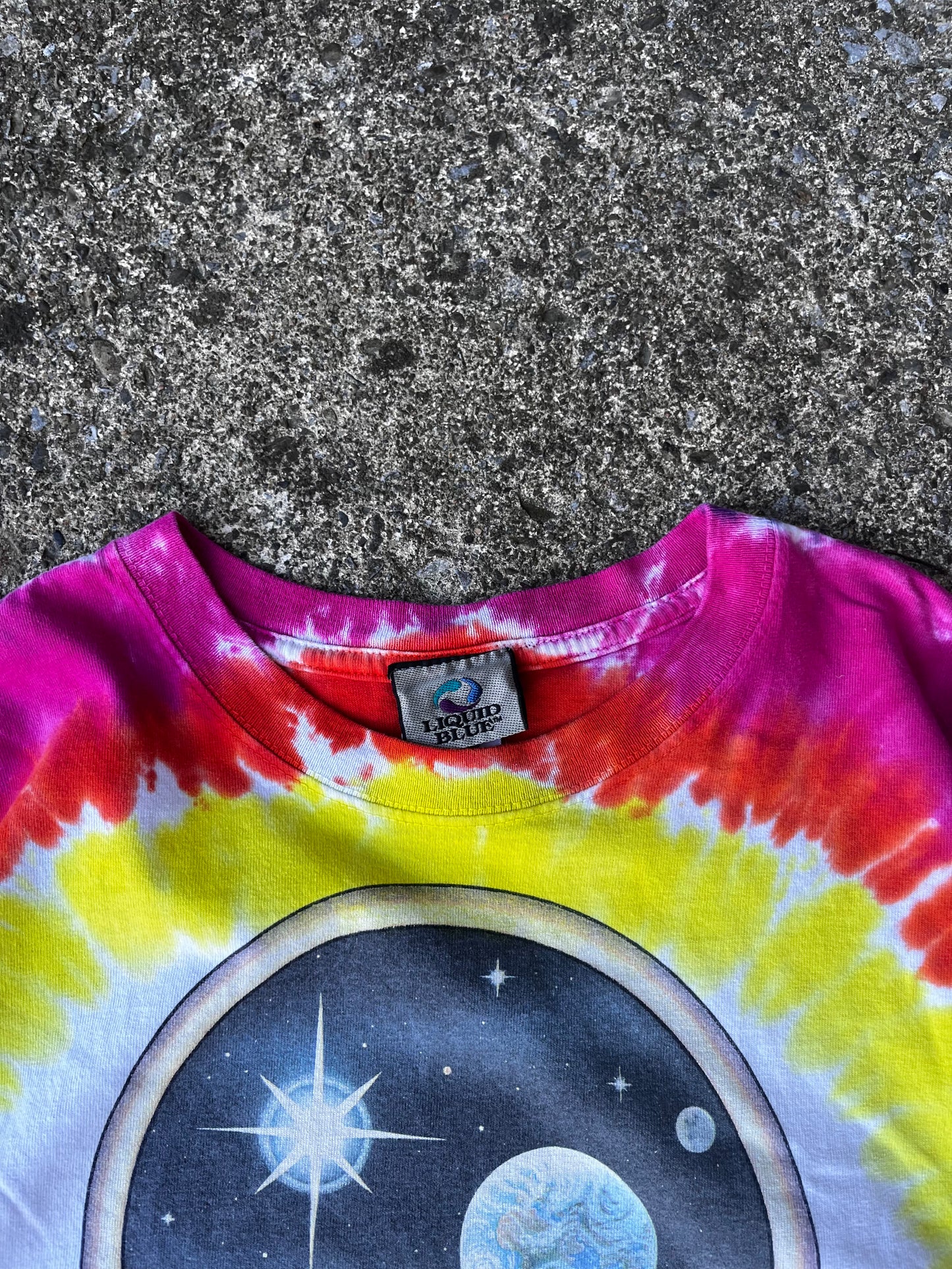 VINTAGE GRATEFUL DEAD LIQUID BLUE TEE (L)