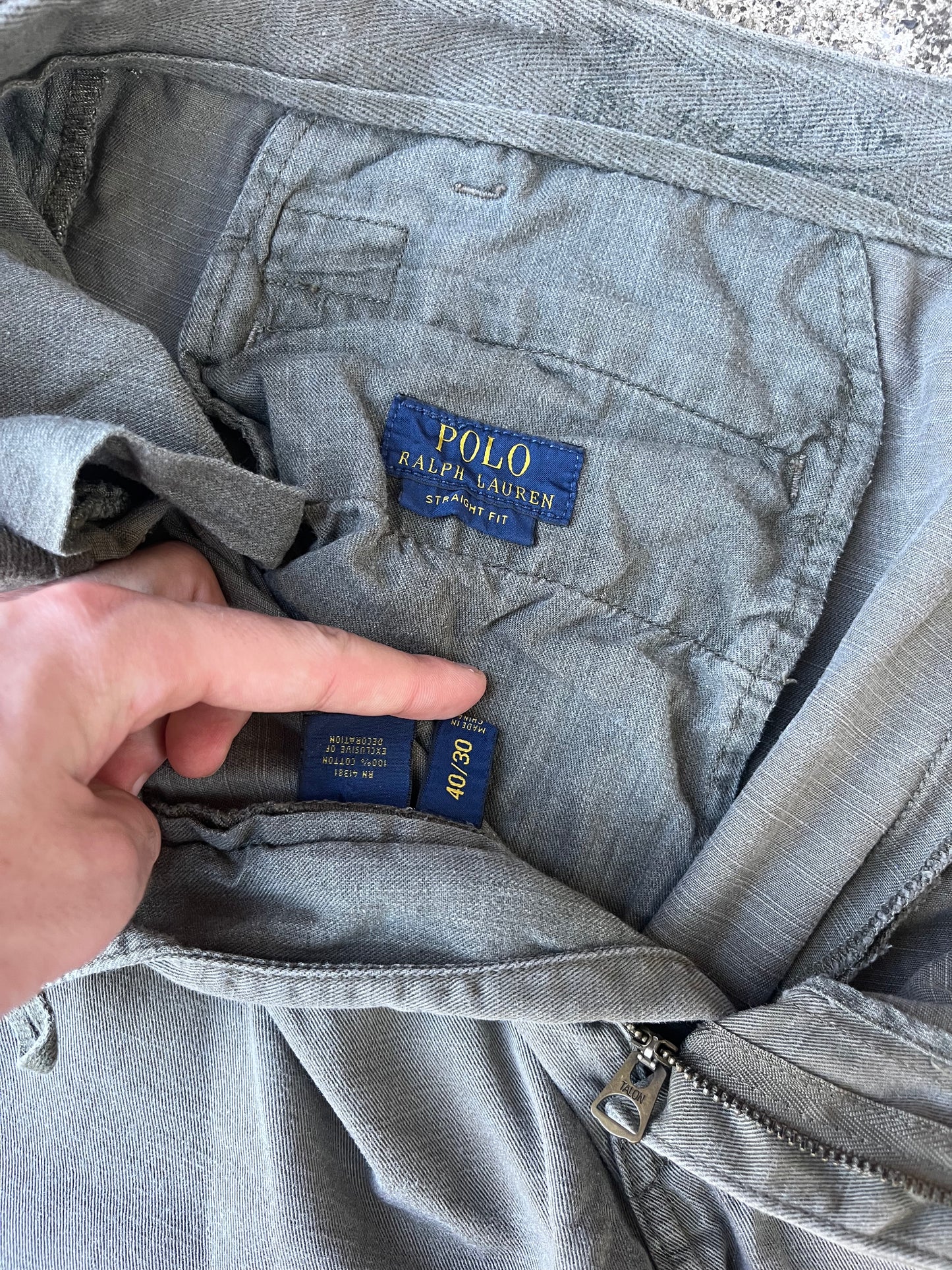 VINTAGE POLO RALPH LAUREN ARMY SURPLUS PANTS (40)