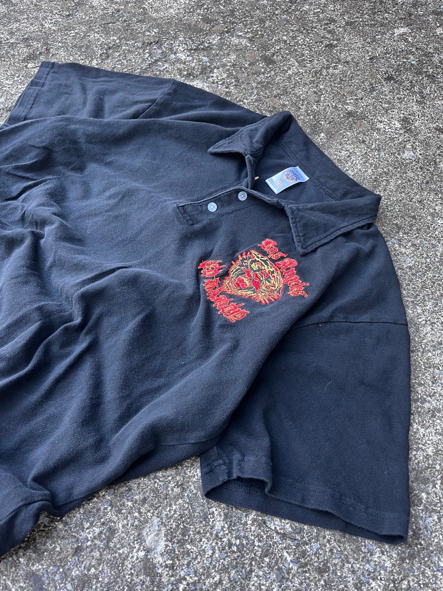ED HARDY EMBROIDERED LOGO POLO (XXL)