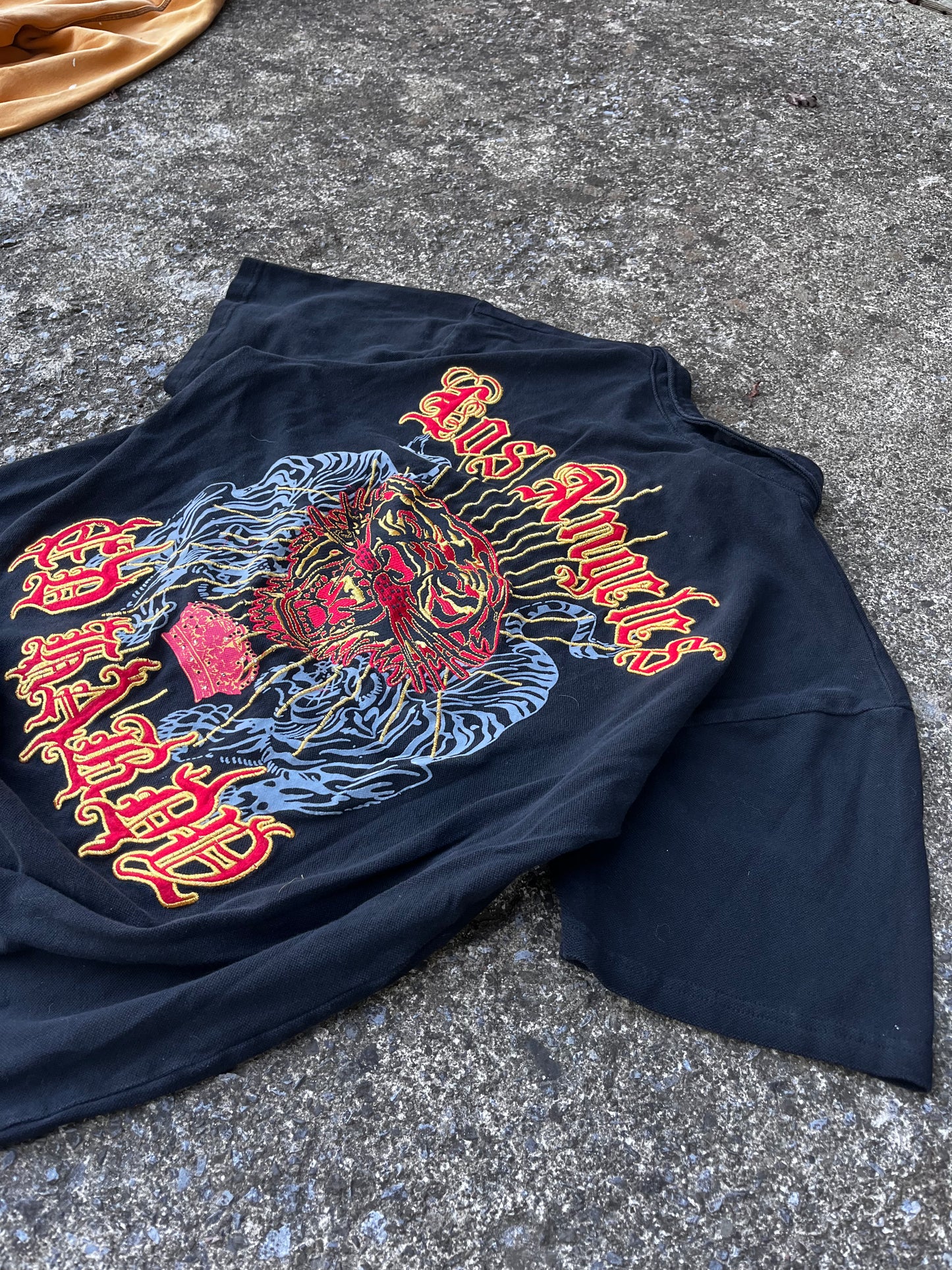 ED HARDY EMBROIDERED LOGO POLO (XXL)