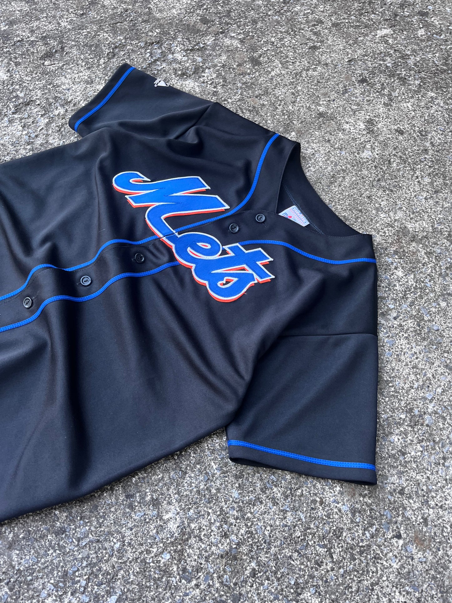 VINTAGE 1980S MAJESTIC METS JERSEY (XL)