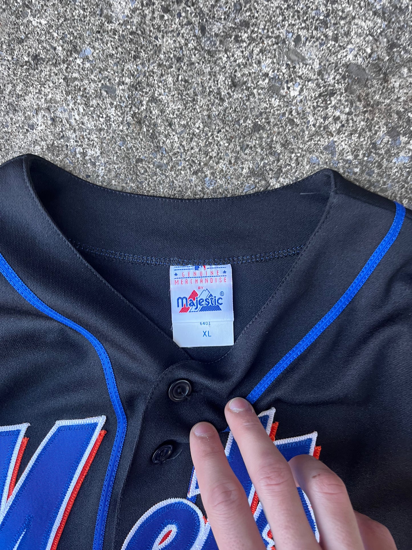 VINTAGE 1980S MAJESTIC METS JERSEY (XL)