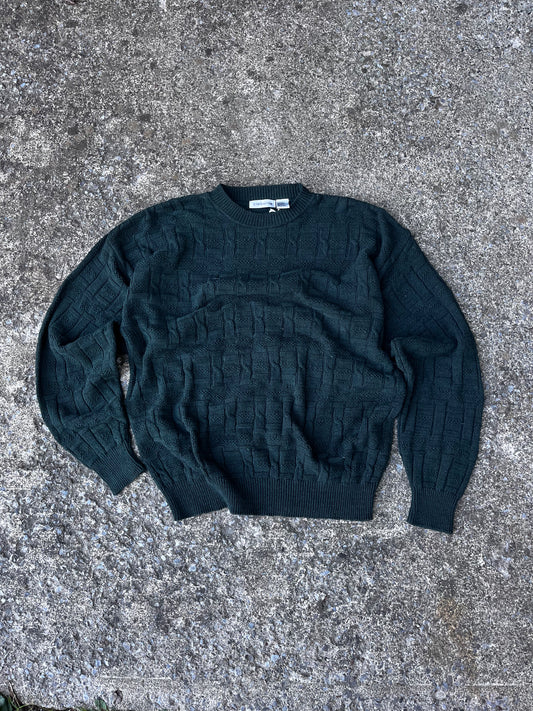 VINTAGE DEADSTOCK CLAIRBORNE CABLE KNIT SWEATER (M)