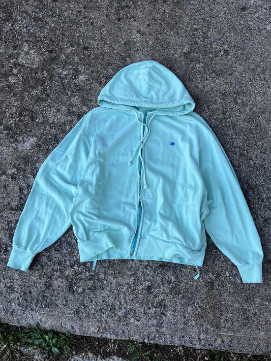 ACNE STUDIOS SMALL LOGO ZIP-UP HOODIE (L)