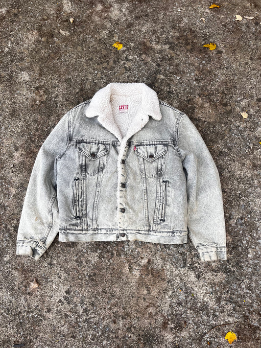 VINTAGE LEVI'S SHERPA LINED TRUCKER JACKET (M)