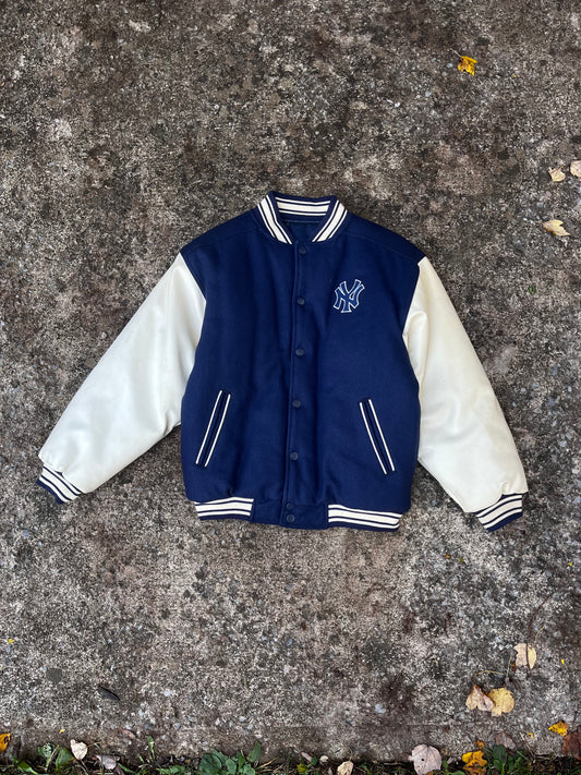 VINTAGE NY YANKEES BOMBER JACKET (XS)