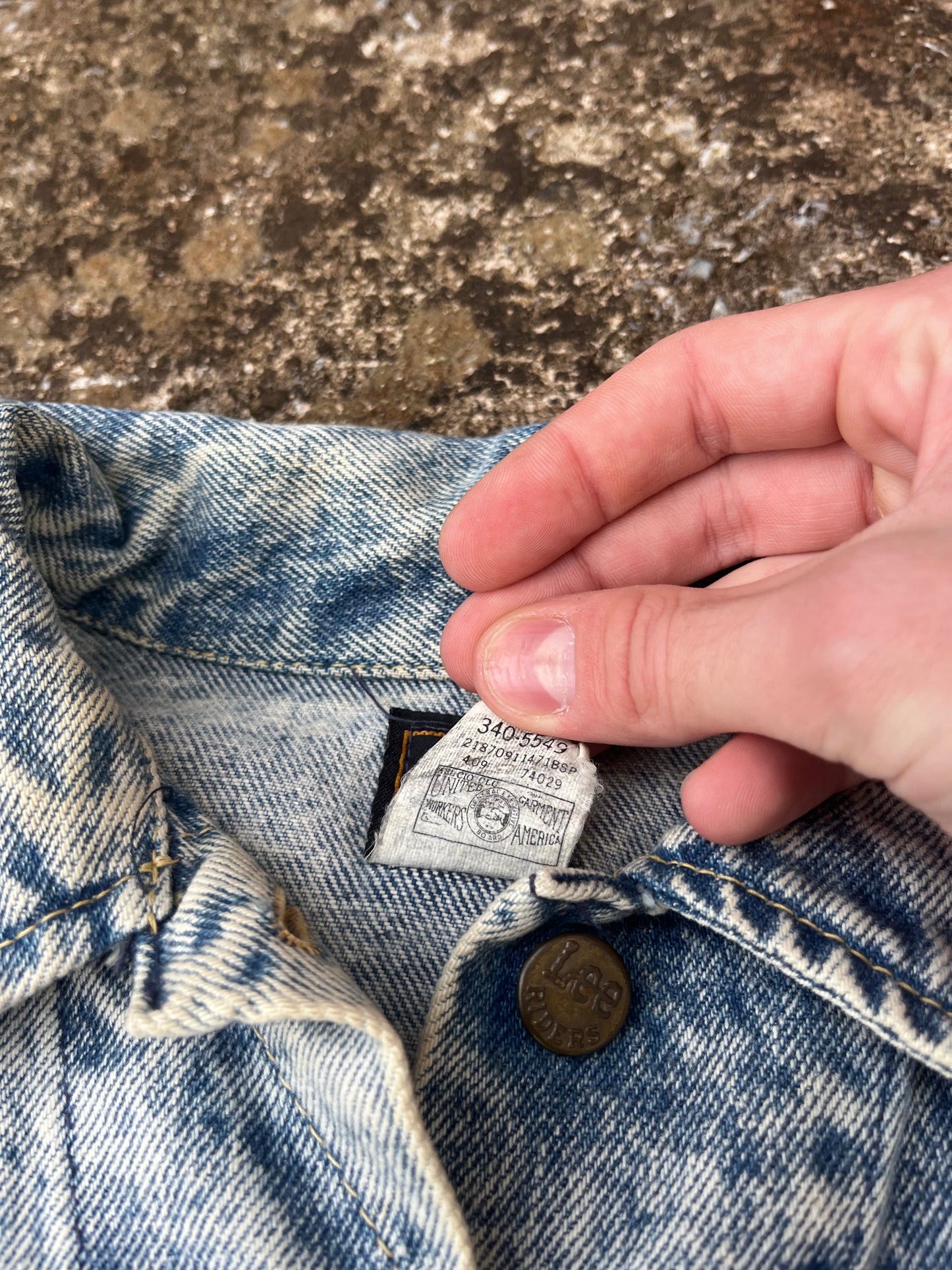 VINTAGE UNION MADE LEE RIDER'S DENIM JACKET (M)