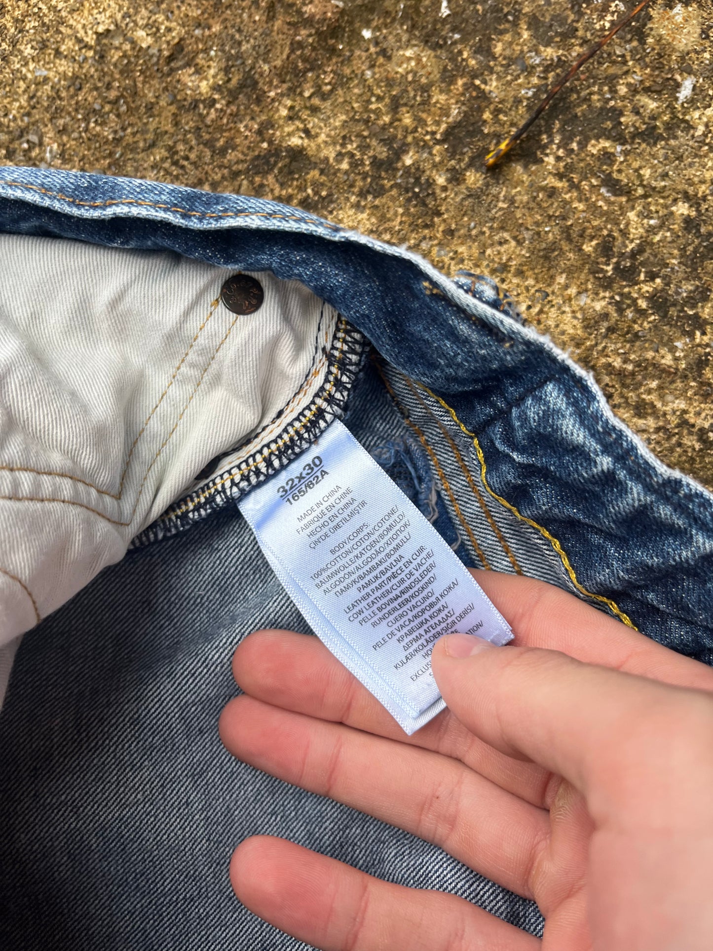 POLO RALPH LAUREN DISTRESSED & REPAIRED DENIMS (32)