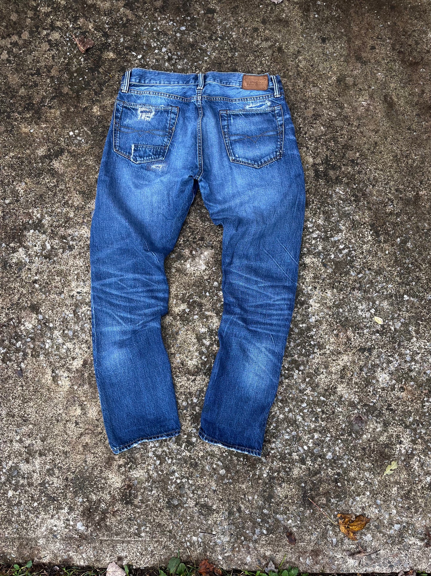 POLO RALPH LAUREN DISTRESSED & REPAIRED DENIMS (32)