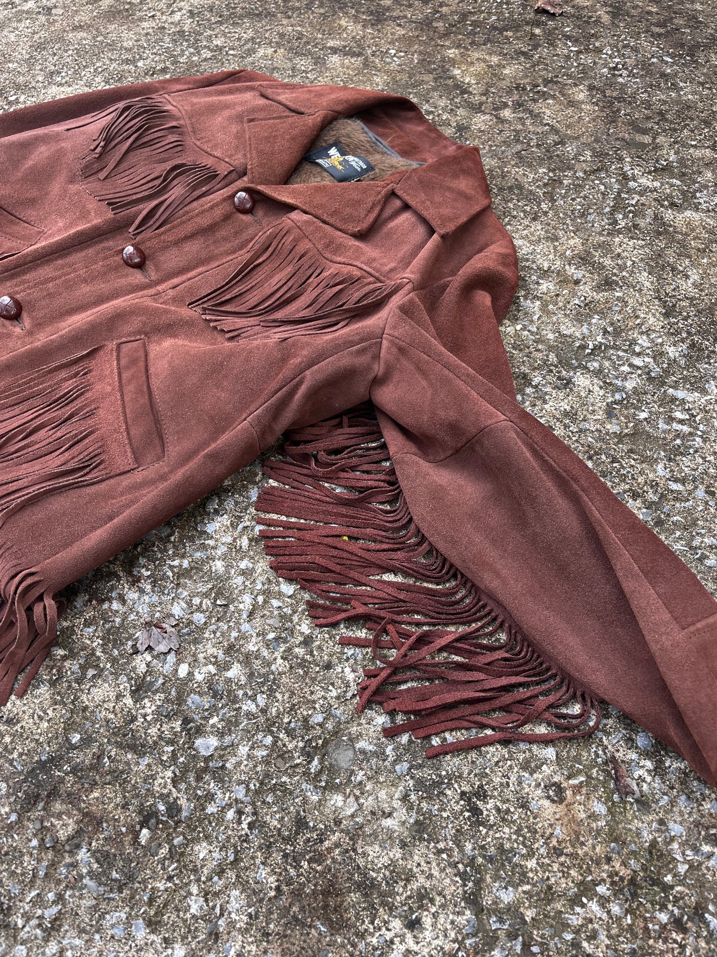 VINTAGE SEARS WESTERN FRINGE JACKET (M)