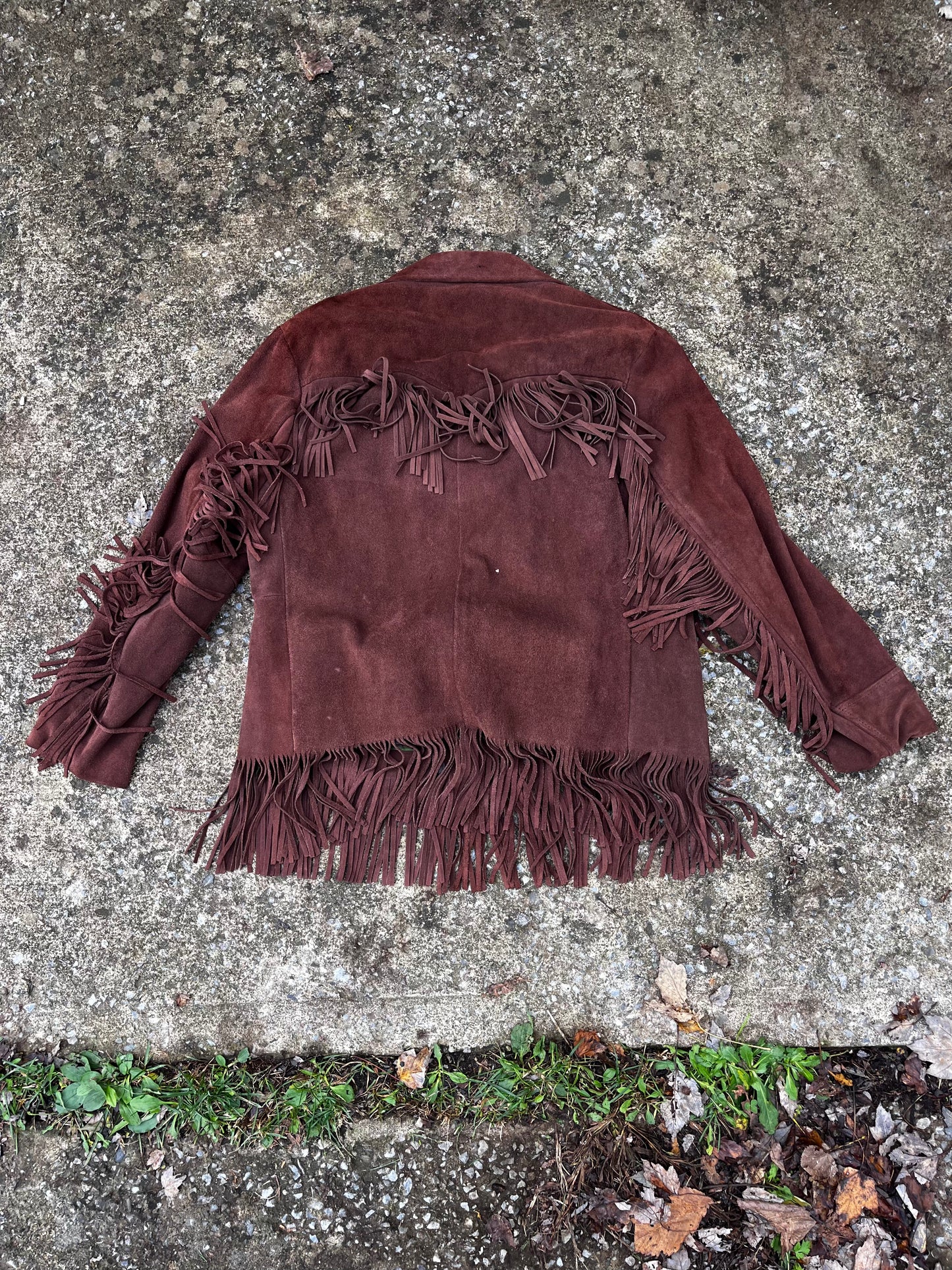 VINTAGE SEARS WESTERN FRINGE JACKET (M)