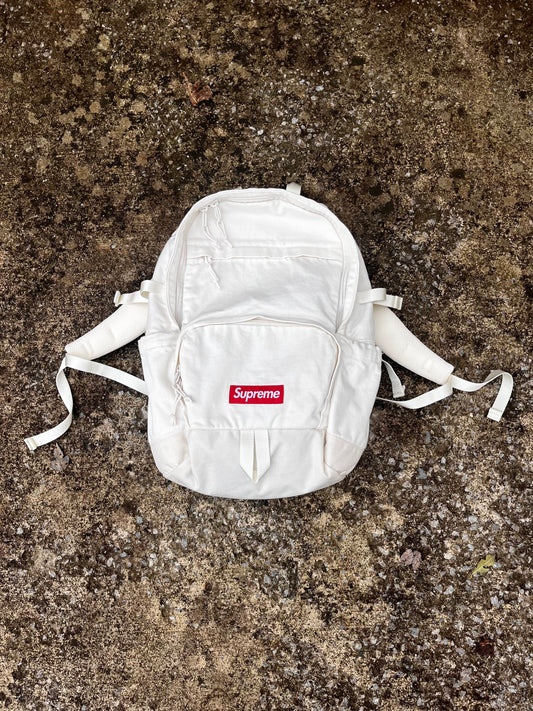 SUPREME BOX LOGO DENIM BACKPACK