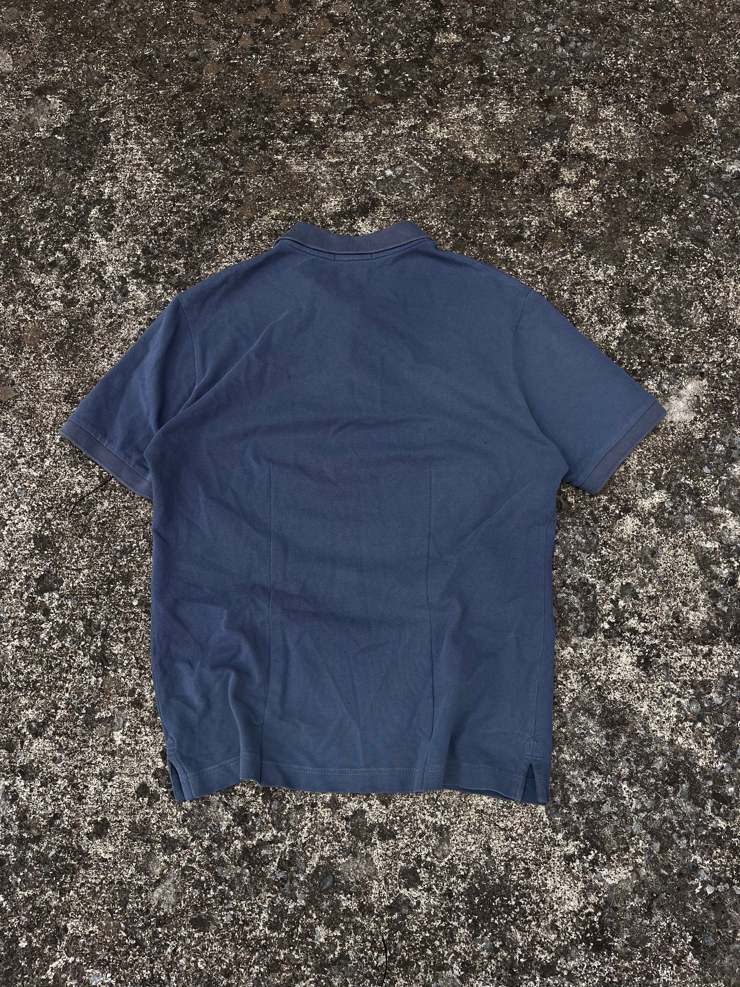 BURBERRY NAVY LOGO POLO (M)